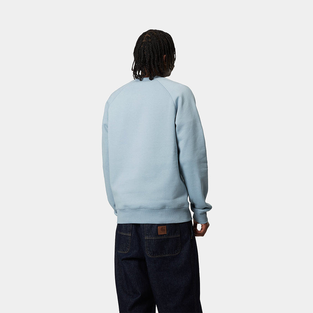Carhartt Work In Progress Carhartt WIP Chase Crewneck - Frosted Blue / Gold