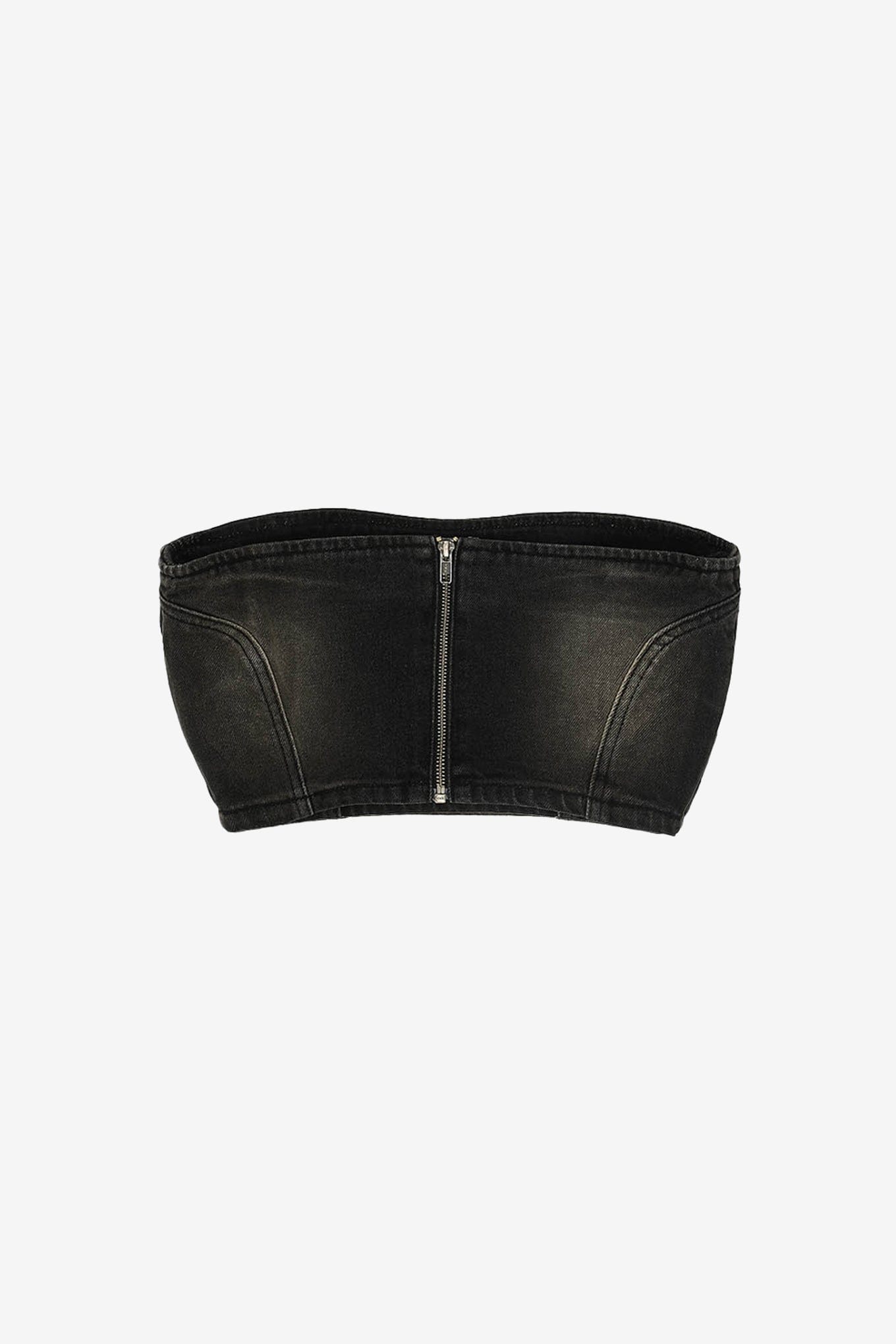 Lesugiatelier DAMAGED DENIM TANK TOP