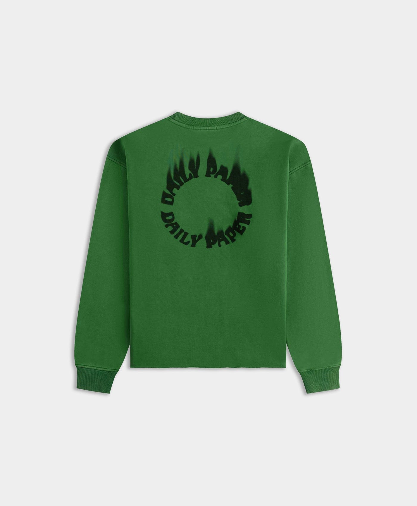 CIRCLE Abundant Green Flame Circle Sweater