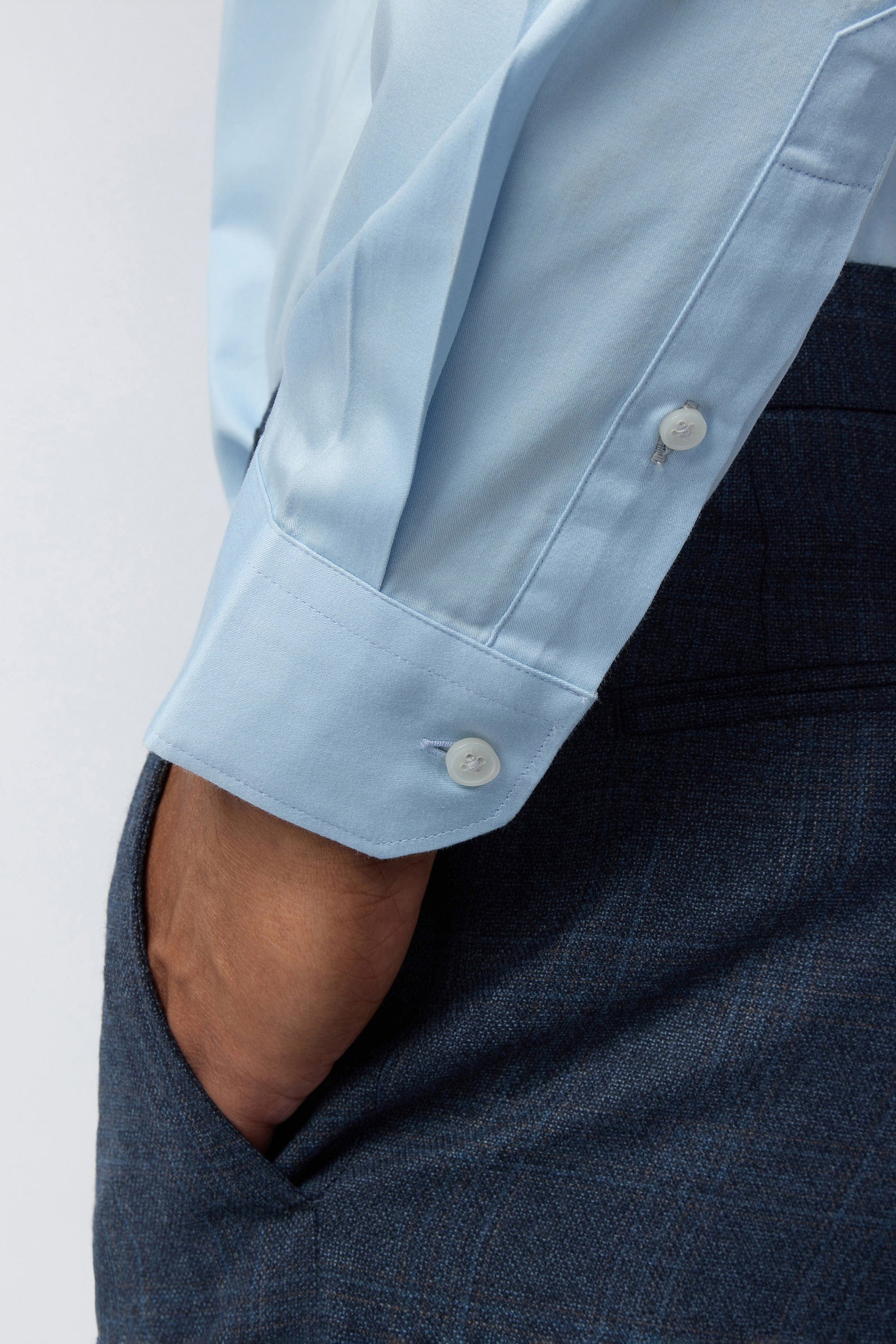 Blue Felix - Felix Stretch Blue Slim Shirt Blue