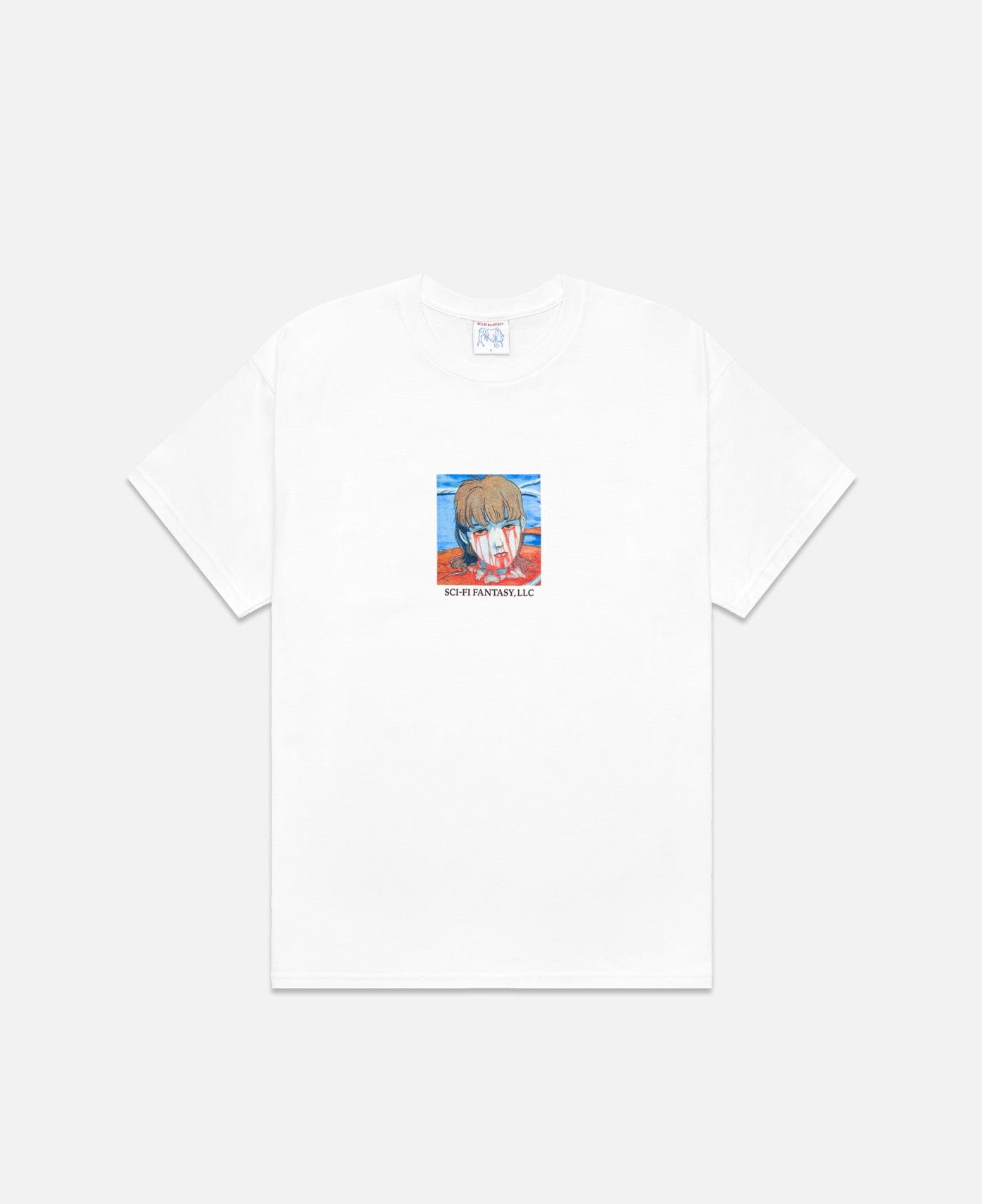 SCI-FI Fantasy Leaking Eyes T - Shirt (White)