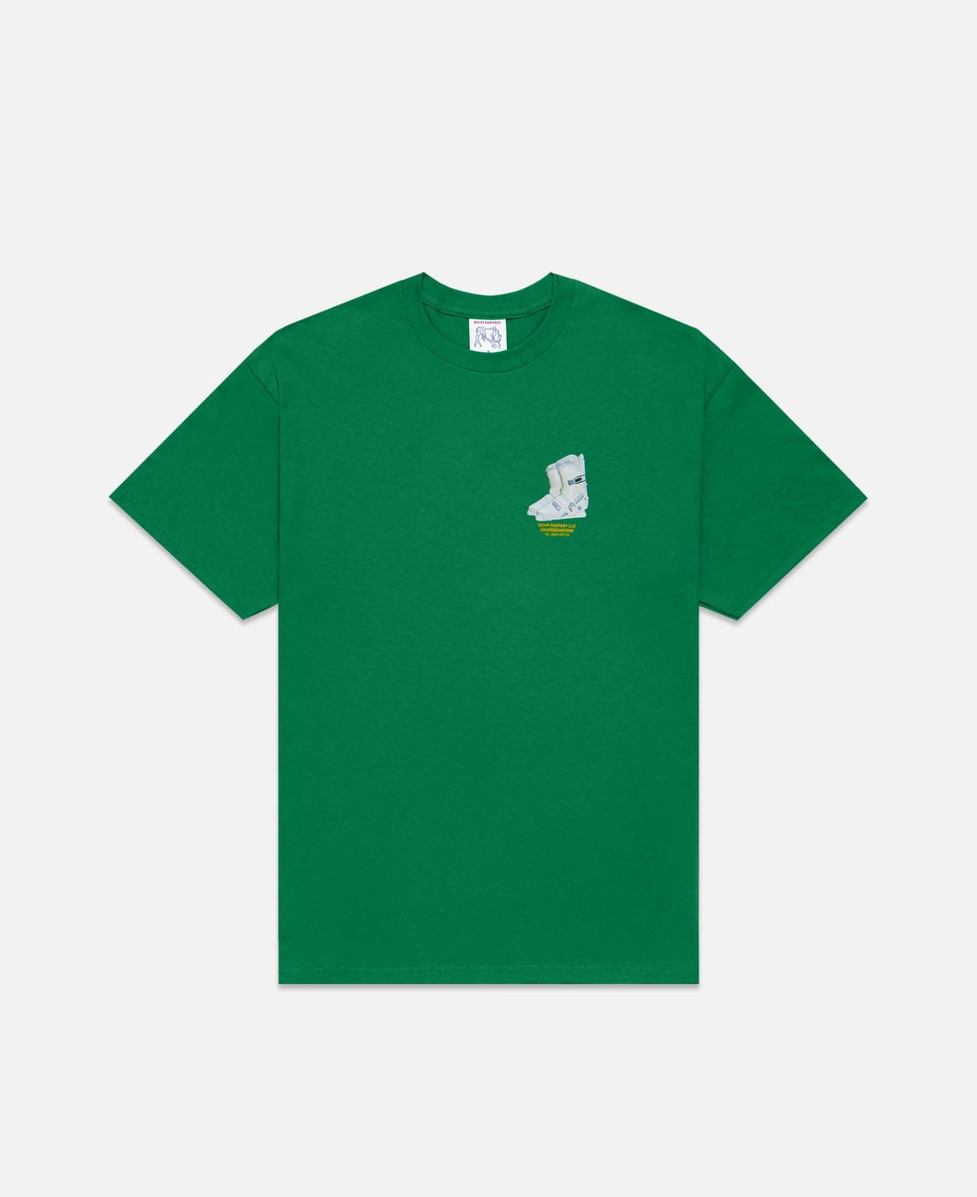 SCI-FI Fantasy Ski Boot T - Shirt (Green)