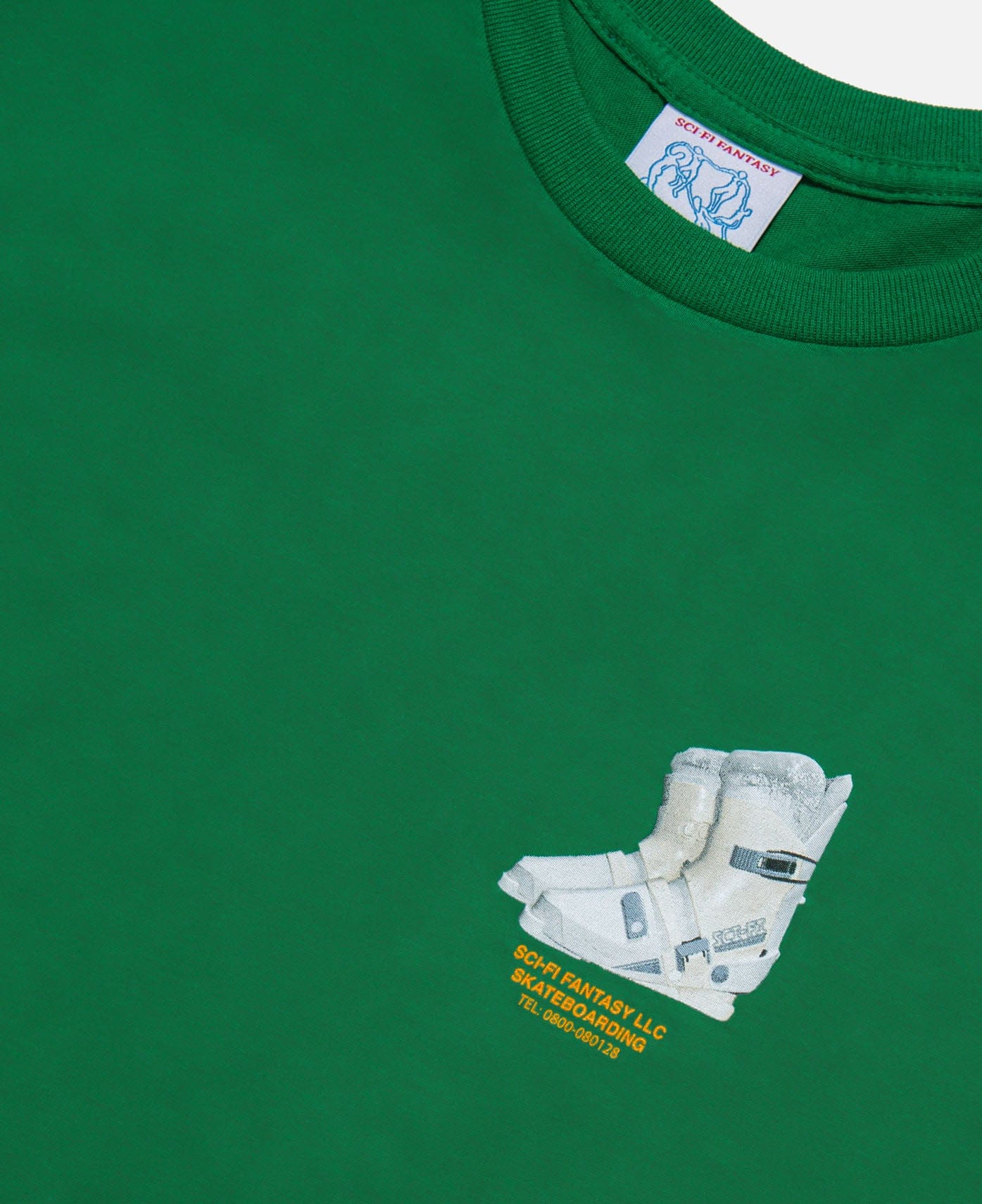 SCI-FI Fantasy Ski Boot T - Shirt (Green)