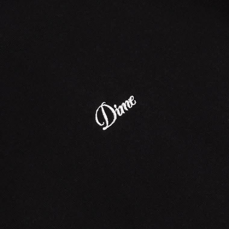 Dime MTL Cursive Small Logo Crewneck Black
