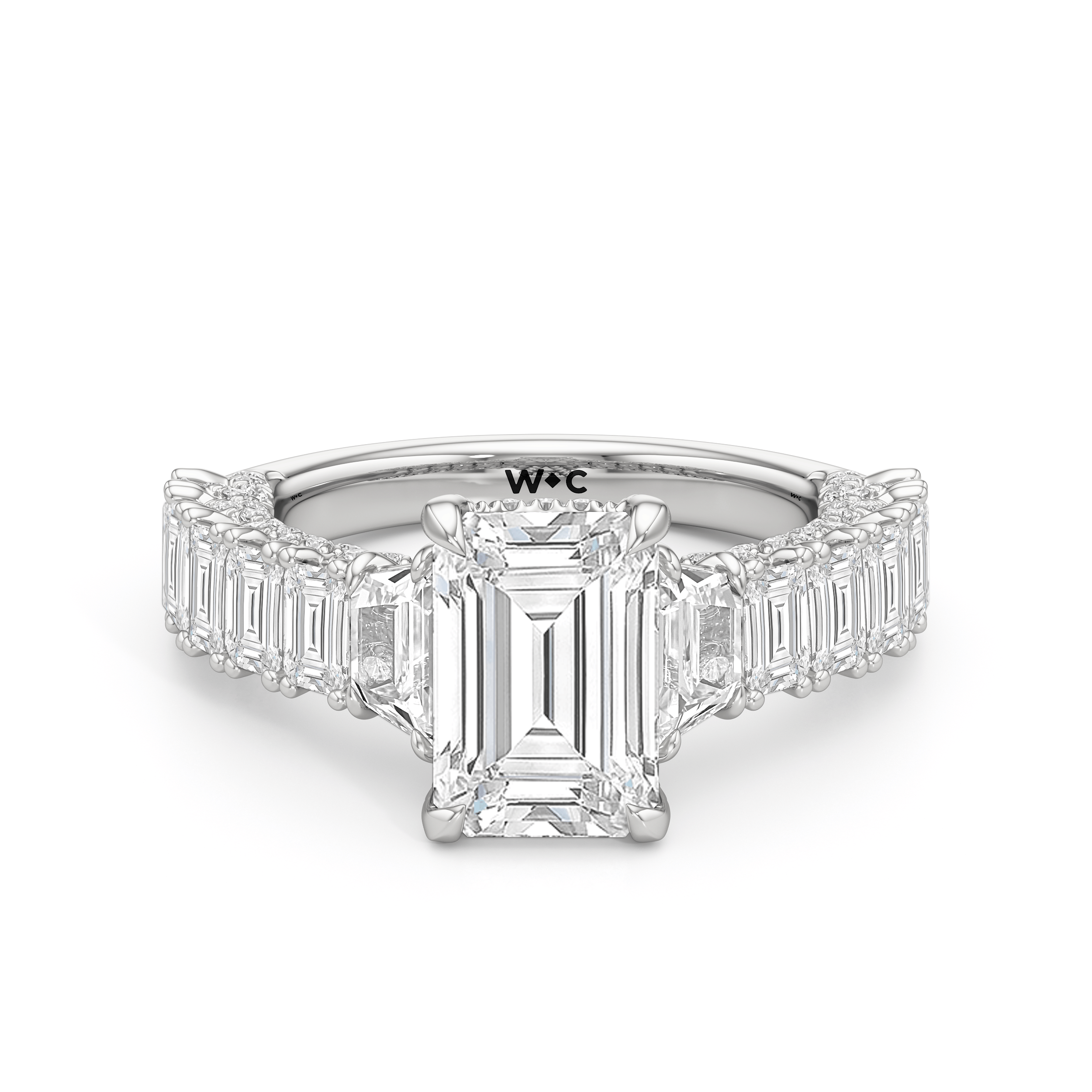 RING The Roosevelt Three Stone Trapezoid Ring - Home Preview