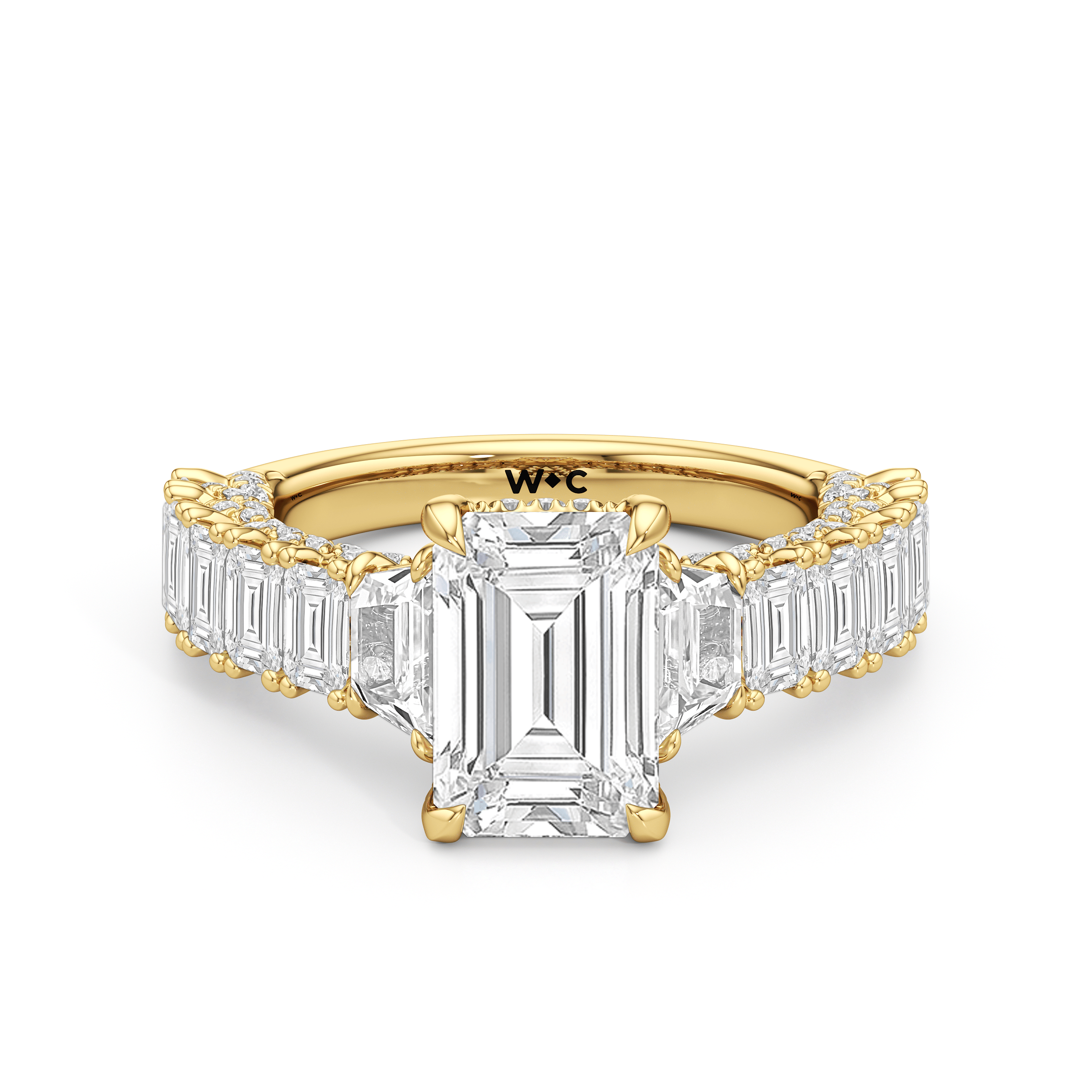 RING The Roosevelt Three Stone Trapezoid Ring - Home Preview
