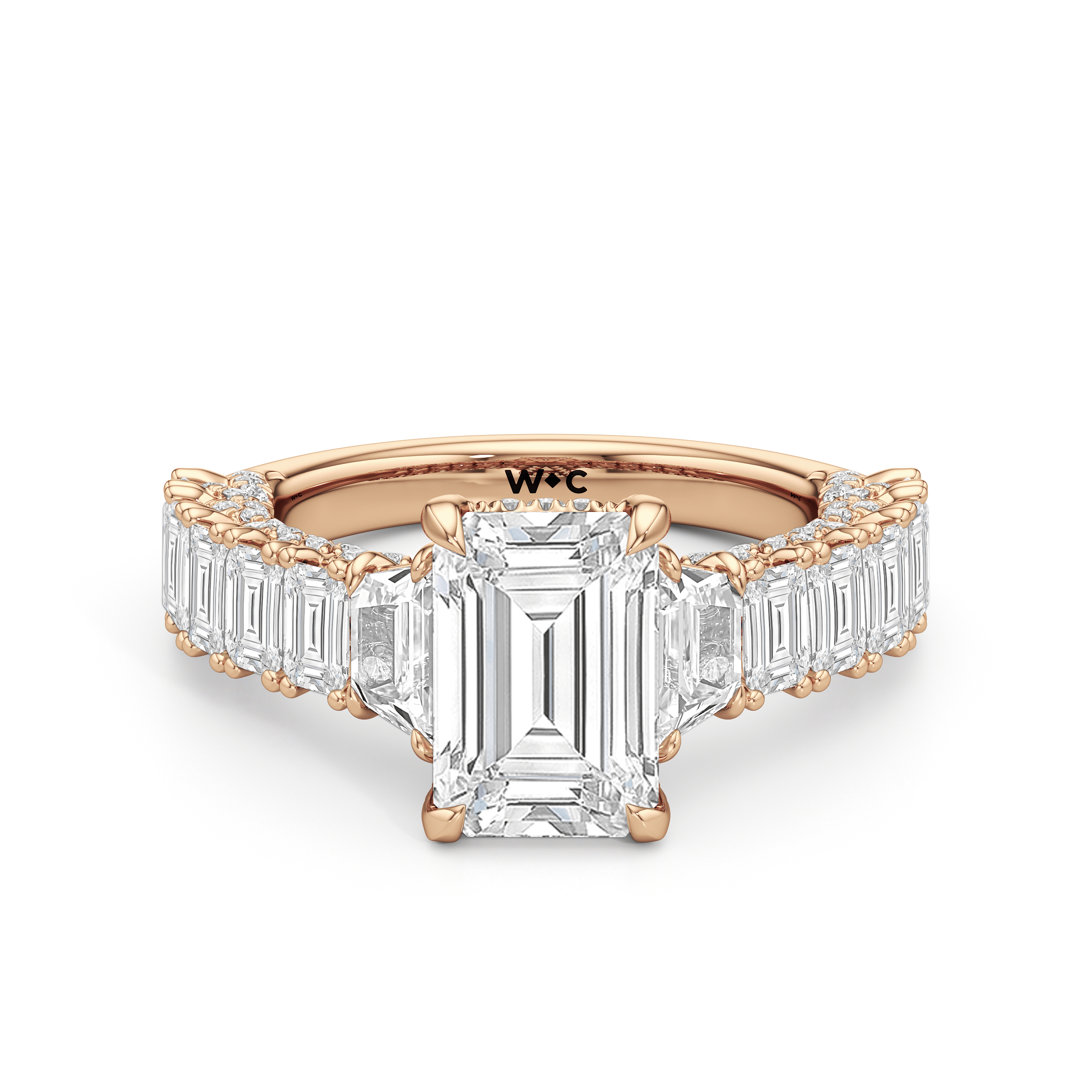 RING The Roosevelt Three Stone Trapezoid Ring - Home Preview