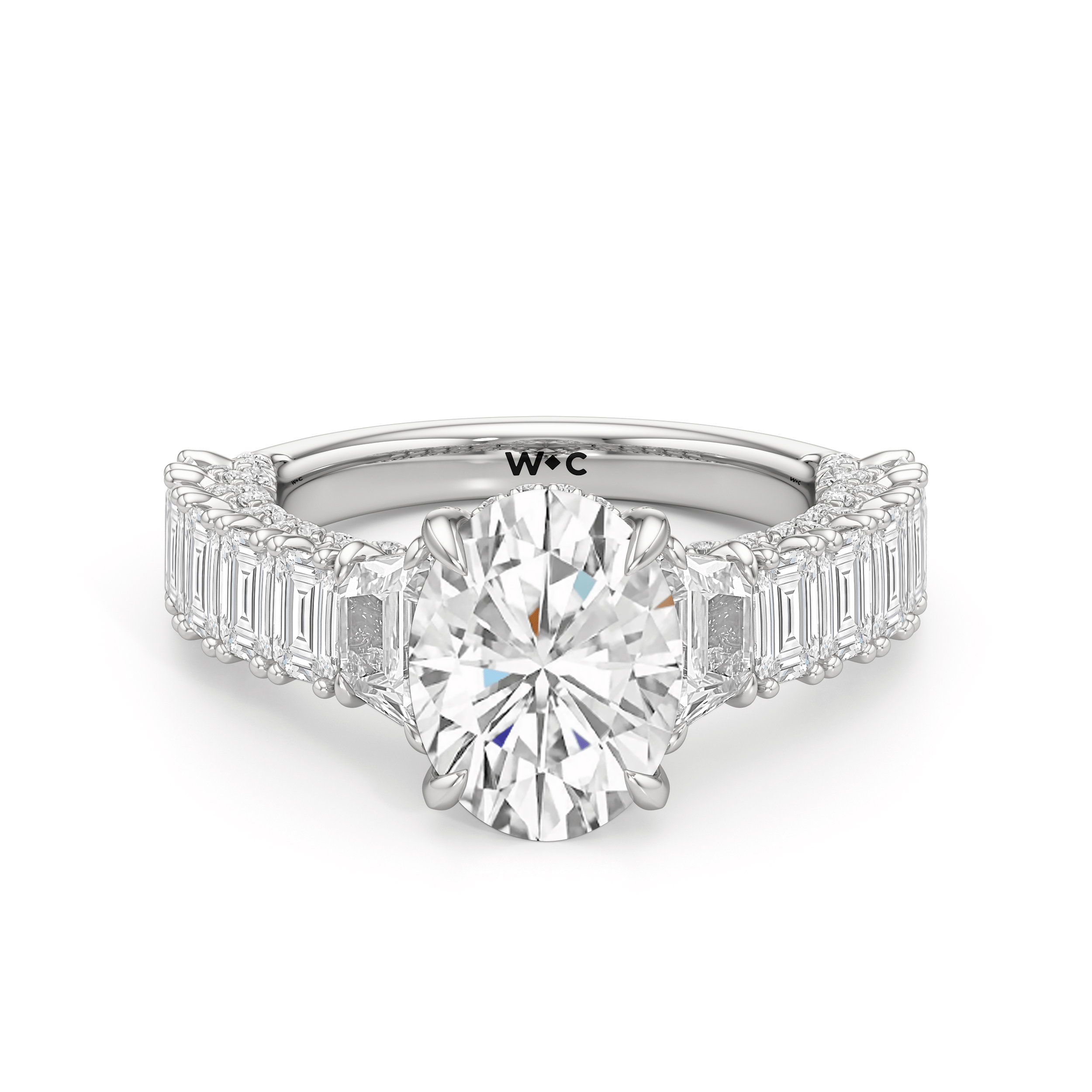 RING The Roosevelt Three Stone Trapezoid Ring - Home Preview