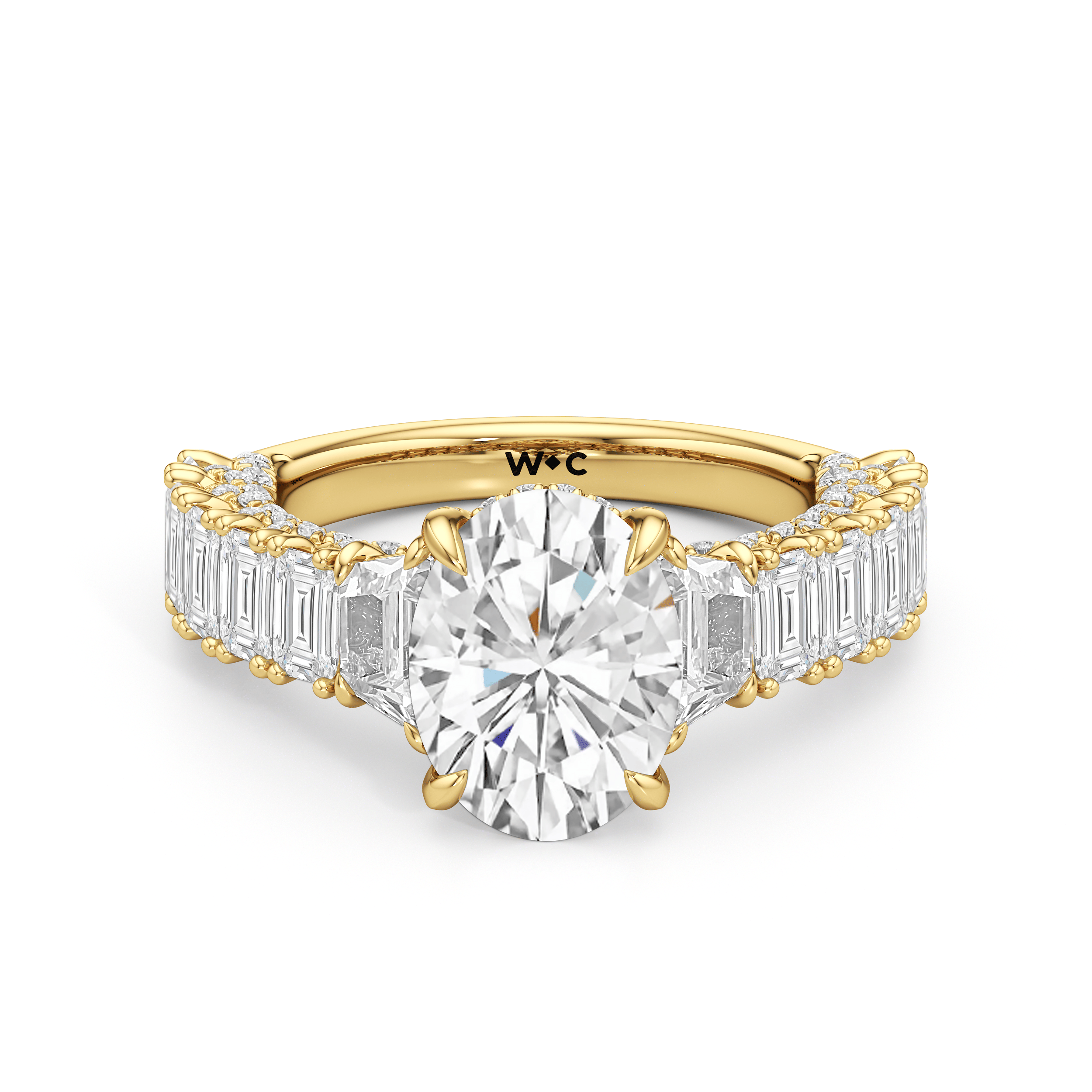 RING The Roosevelt Three Stone Trapezoid Ring - Home Preview