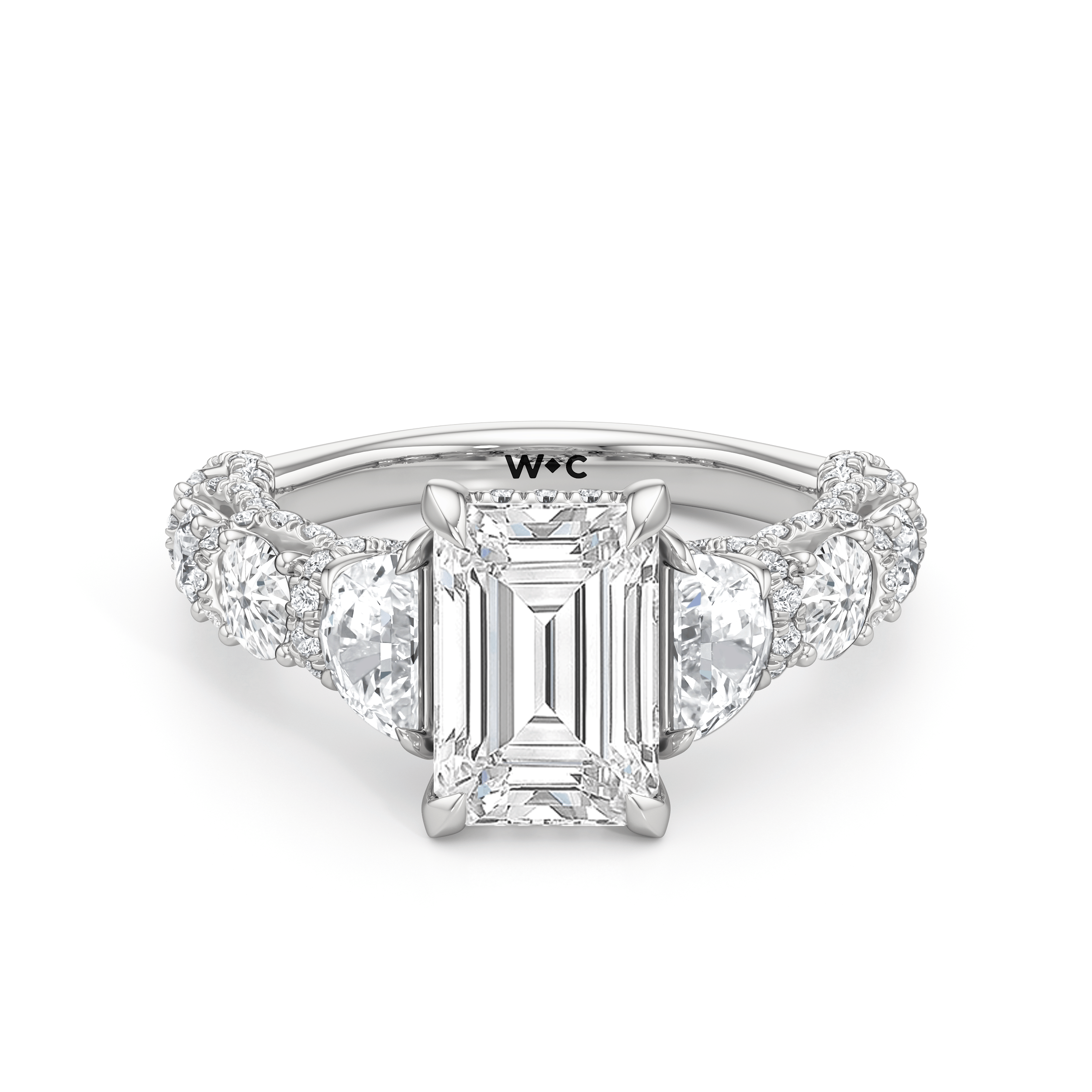 RING The Fulton Three Stone Half Moon Ring - Home Preview