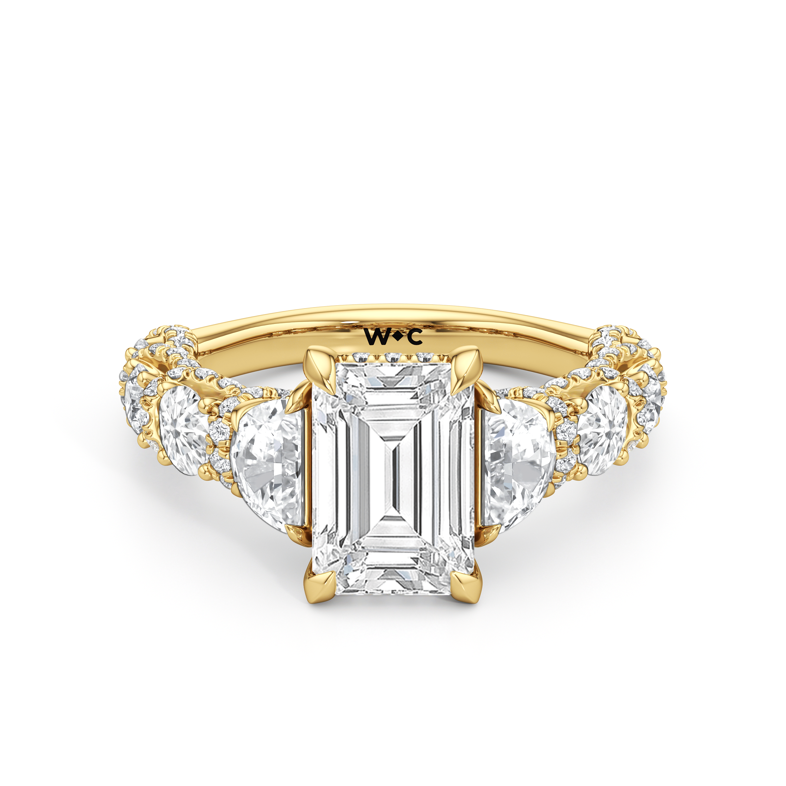 RING The Fulton Three Stone Half Moon Ring - Home Preview