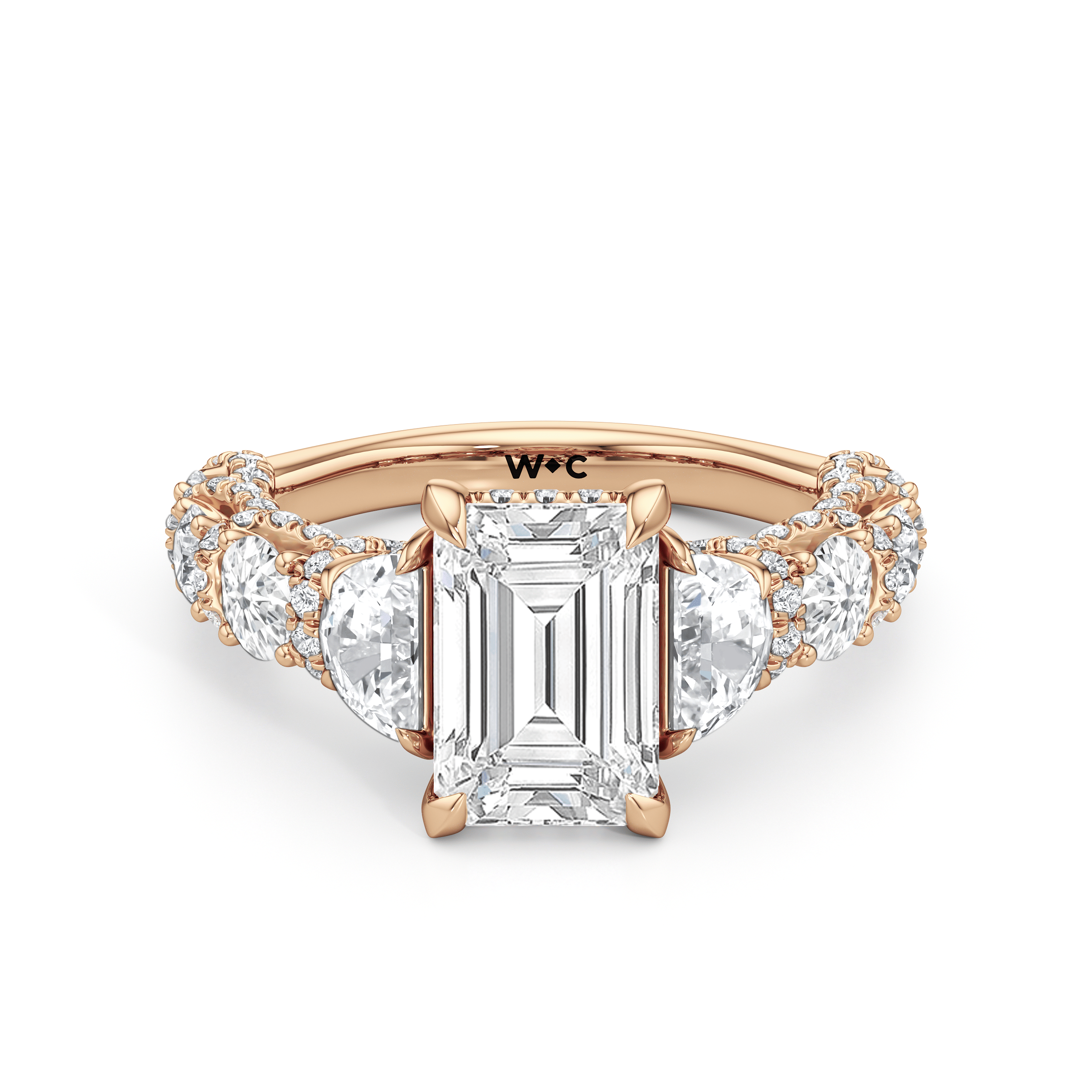RING The Fulton Three Stone Half Moon Ring - Home Preview