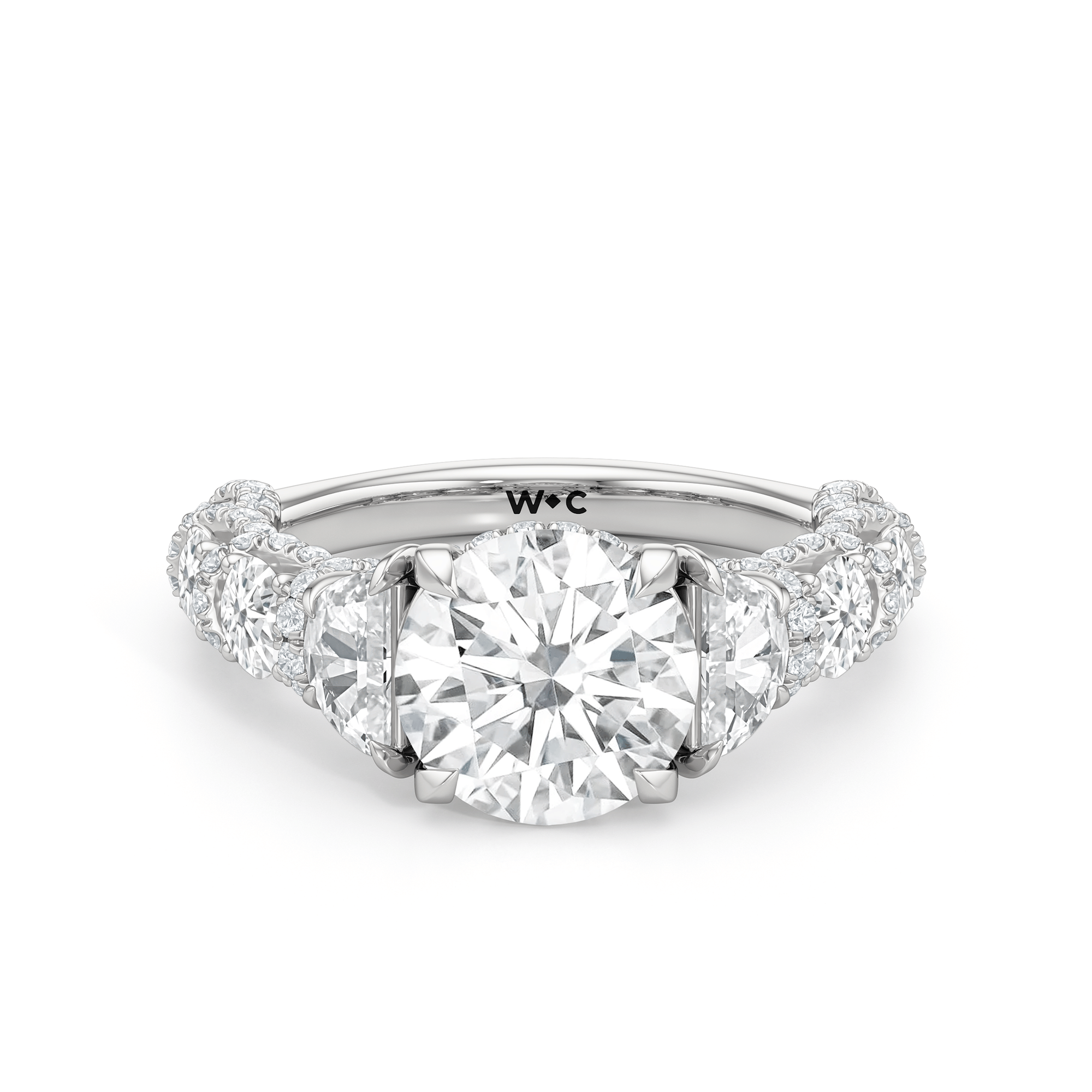 RING The Fulton Three Stone Half Moon Ring - Home Preview
