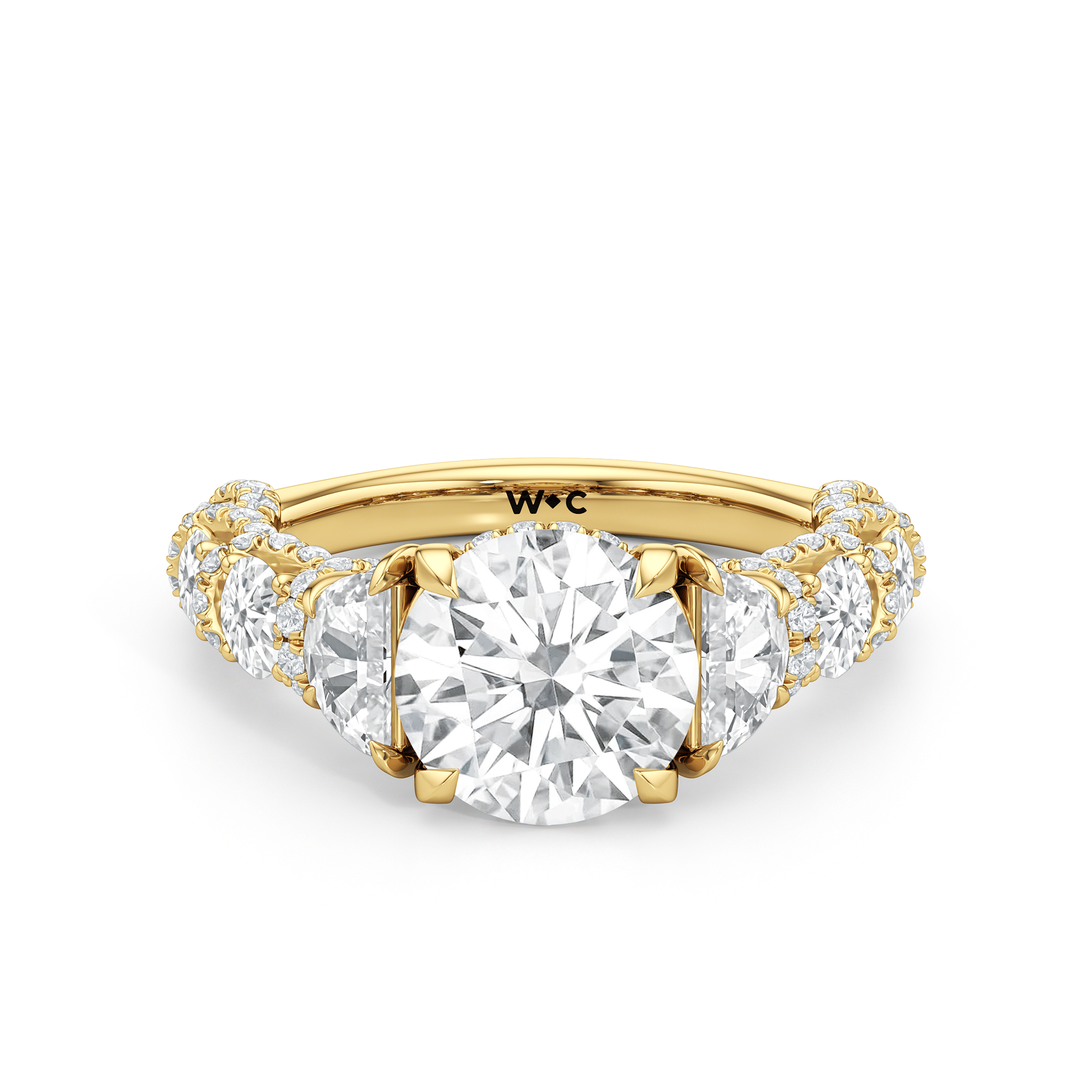 RING The Fulton Three Stone Half Moon Ring - Home Preview