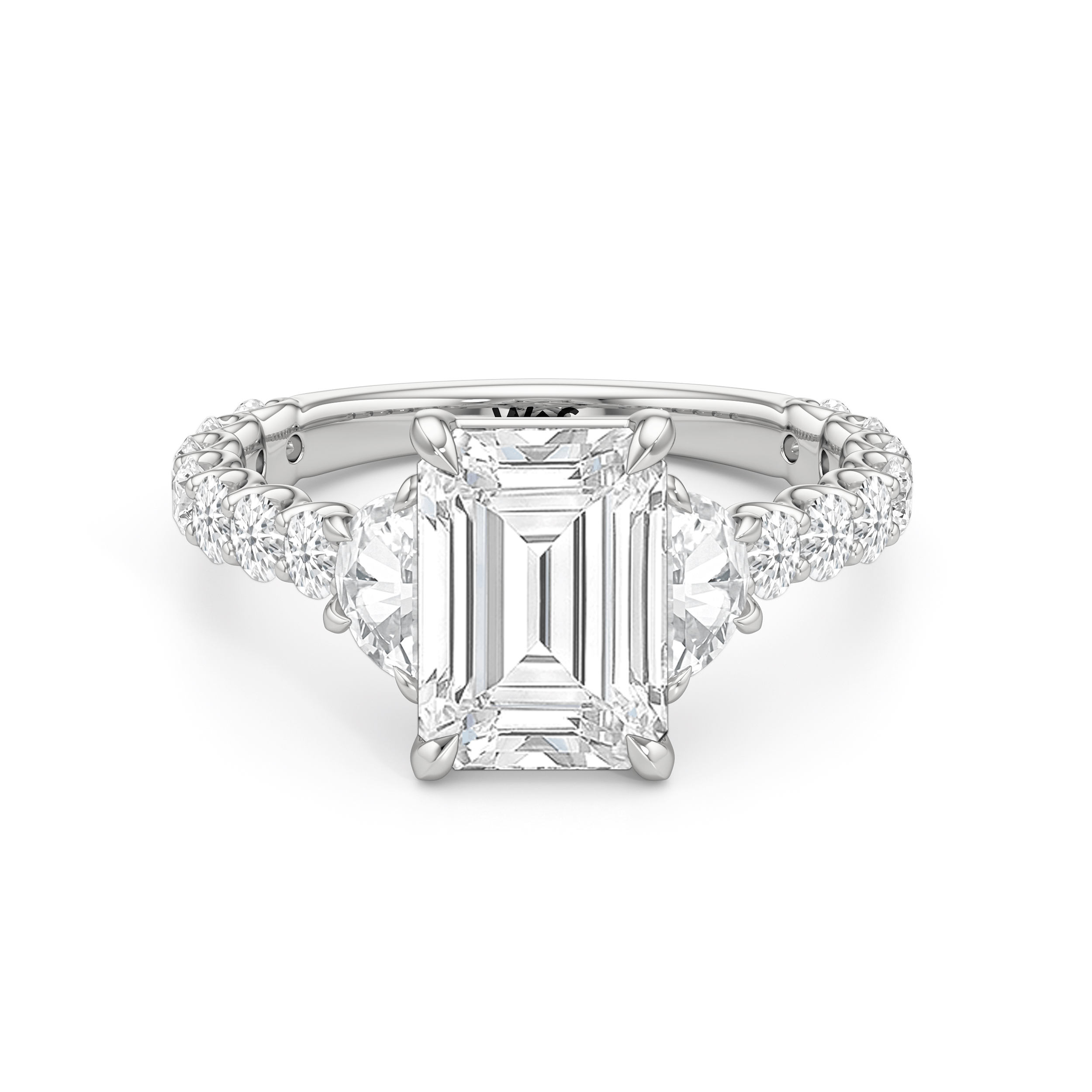 RING The Arc Three Stone Half Moon Ring - Home Preview