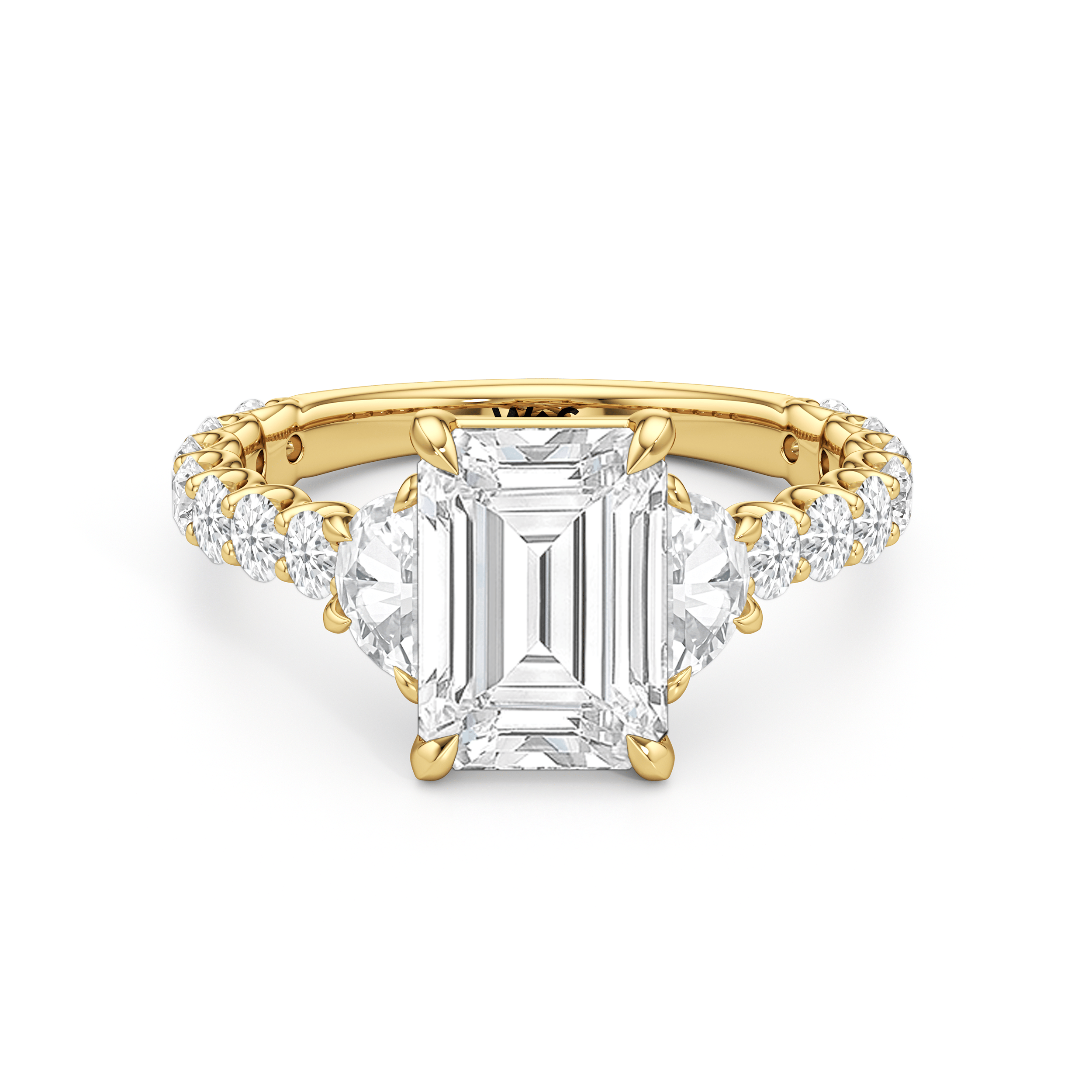 RING The Arc Three Stone Half Moon Ring - Home Preview