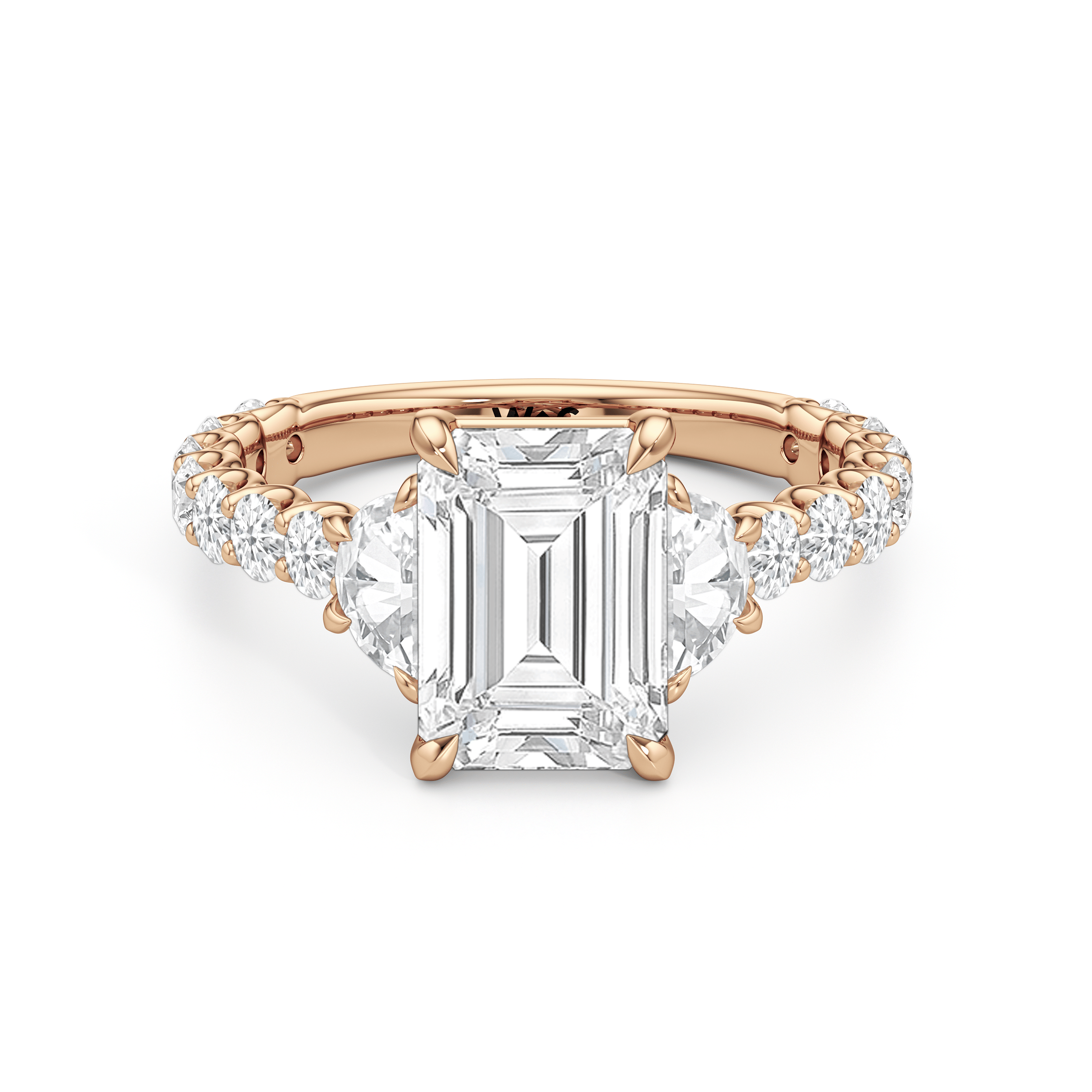 RING The Arc Three Stone Half Moon Ring - Home Preview