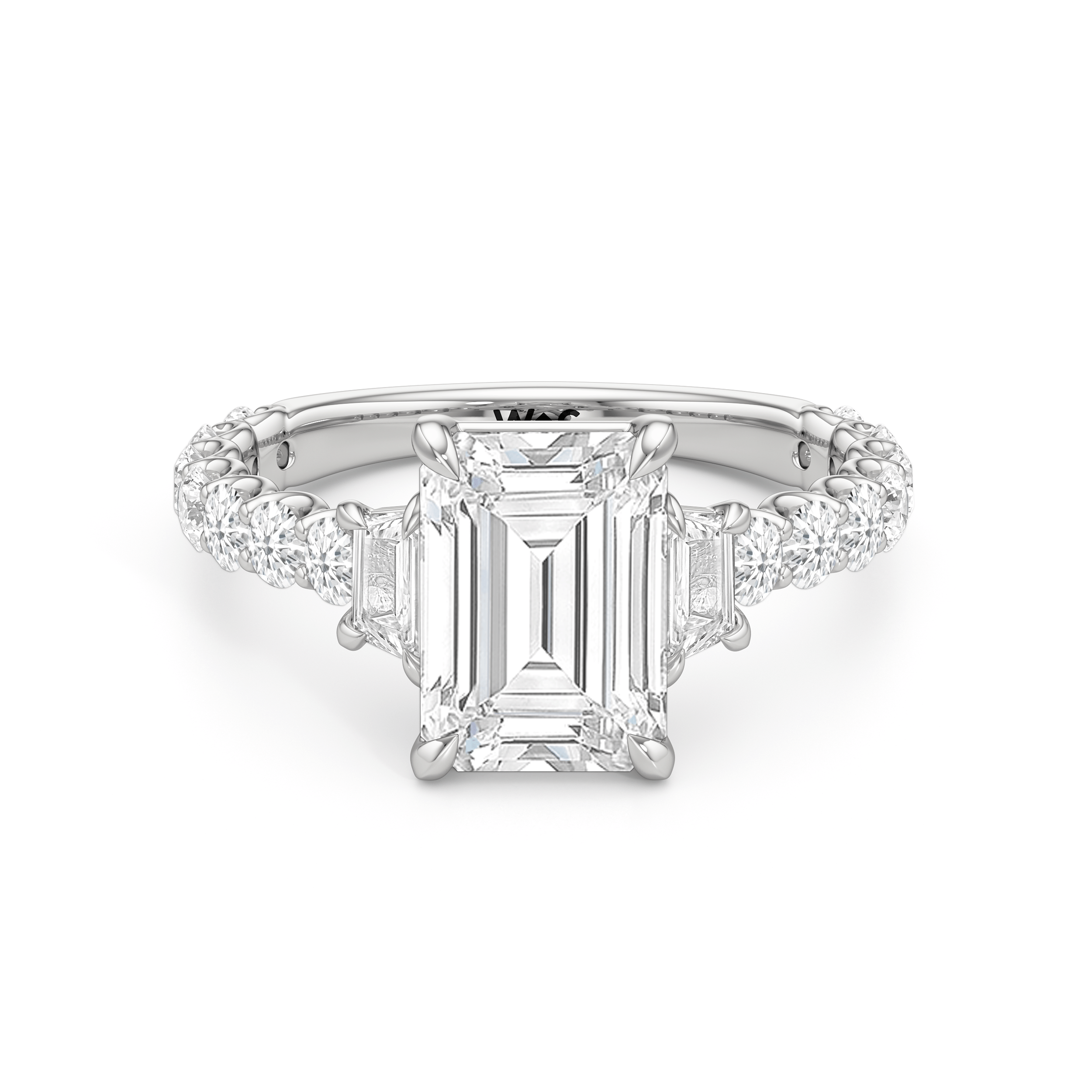 RING The Arc Three Stone Trapezoid Ring - Home Preview