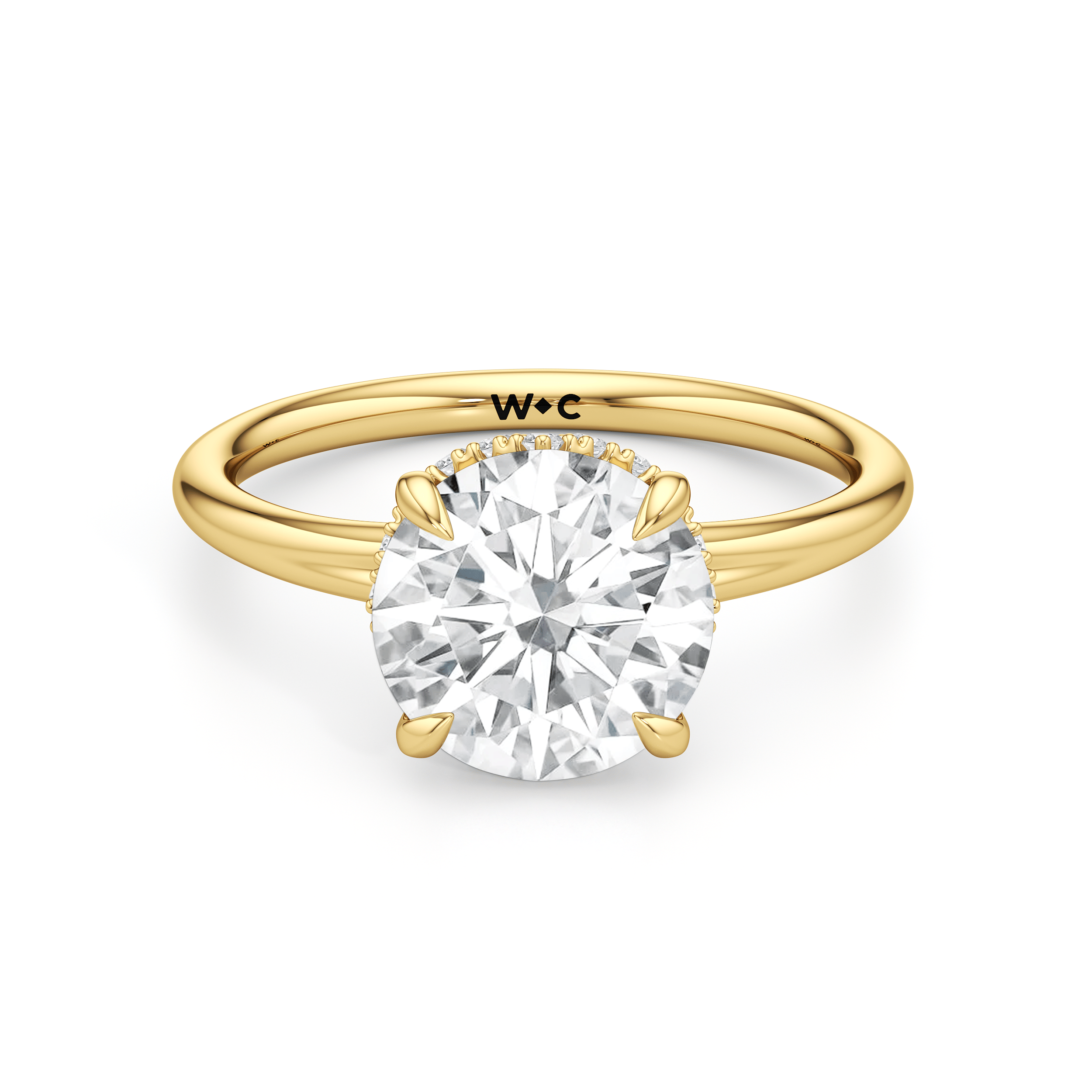 Crown Halo Low - Profile Engagement Ring - Home Preview