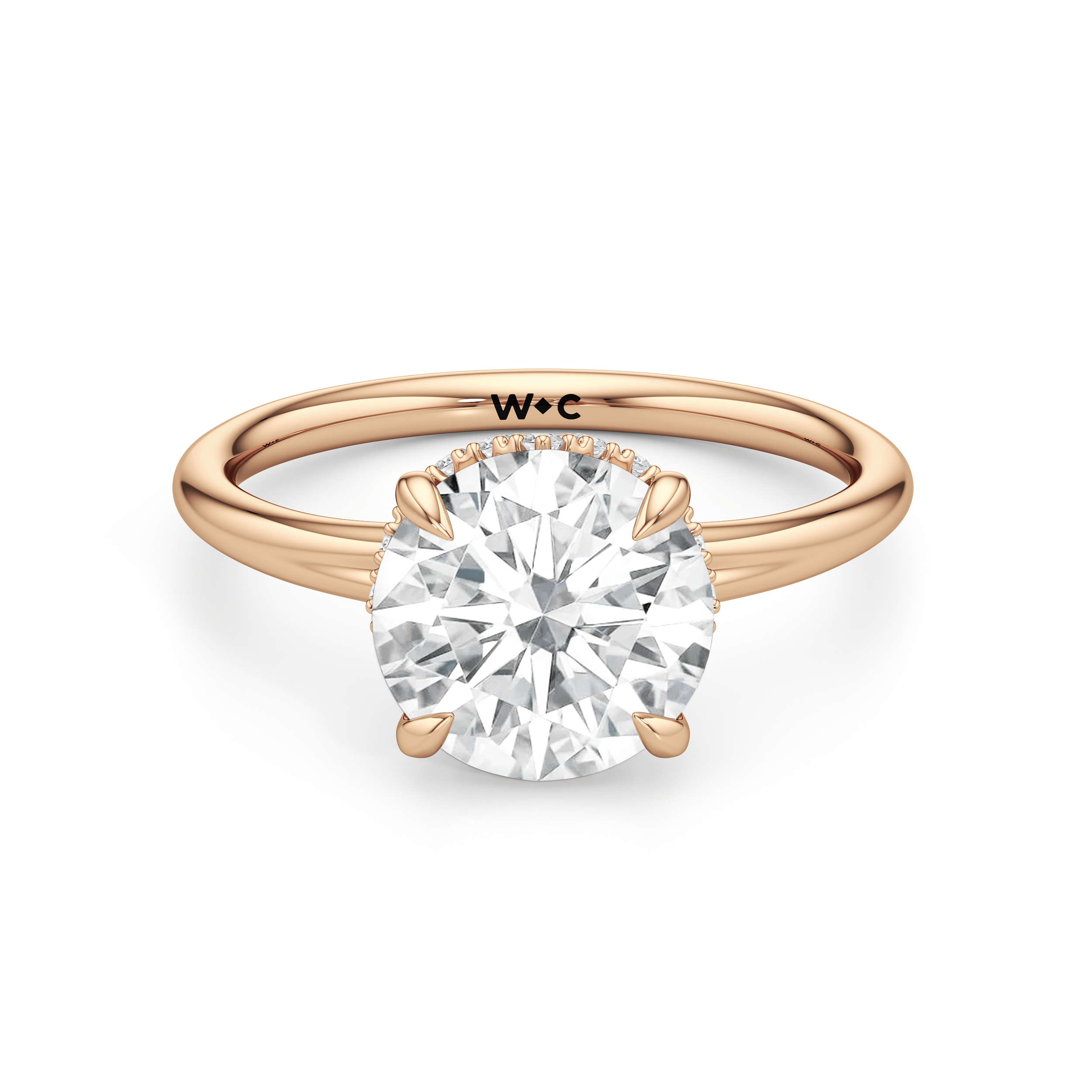 Crown Halo Low - Profile Engagement Ring - Home Preview