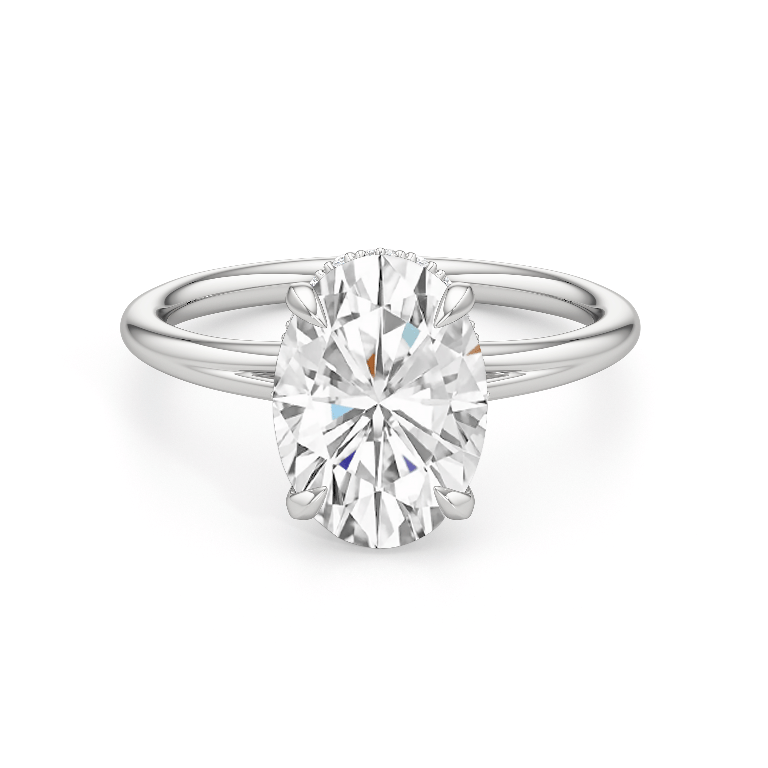 Crown Halo Low - Profile Engagement Ring - Home Preview