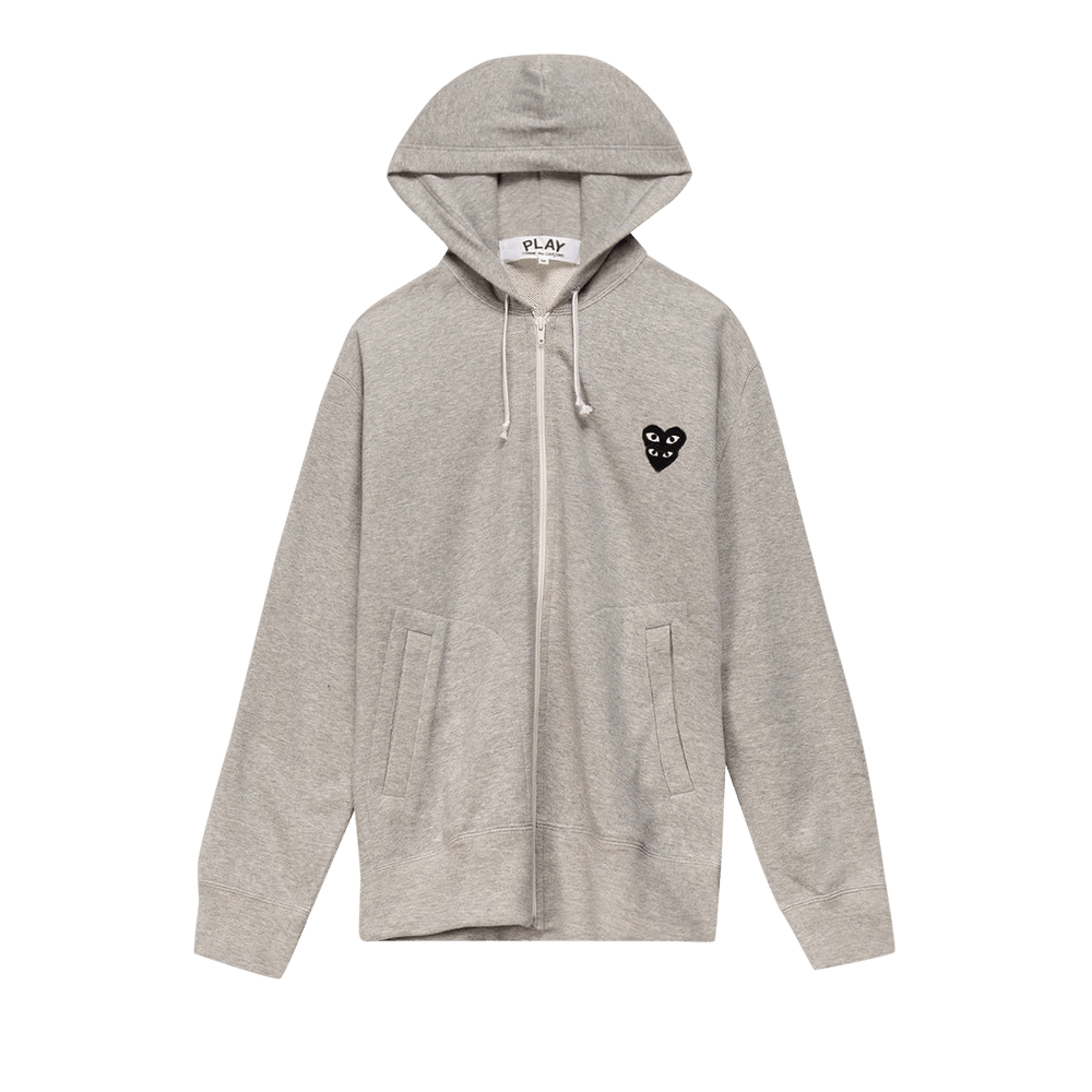 Comme des Garçons PLAY Mini Logo Hoodie Grey