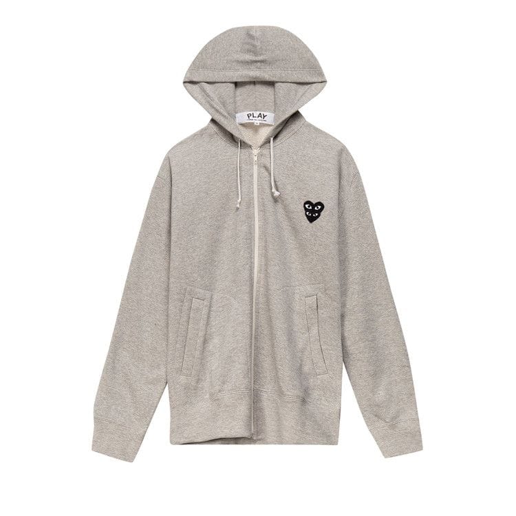 Comme des Garçons PLAY Mini Logo Hoodie Grey