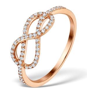 Diamond Vivara Collection 0.31ct Diamond 9K Rose Gold Ring E5958