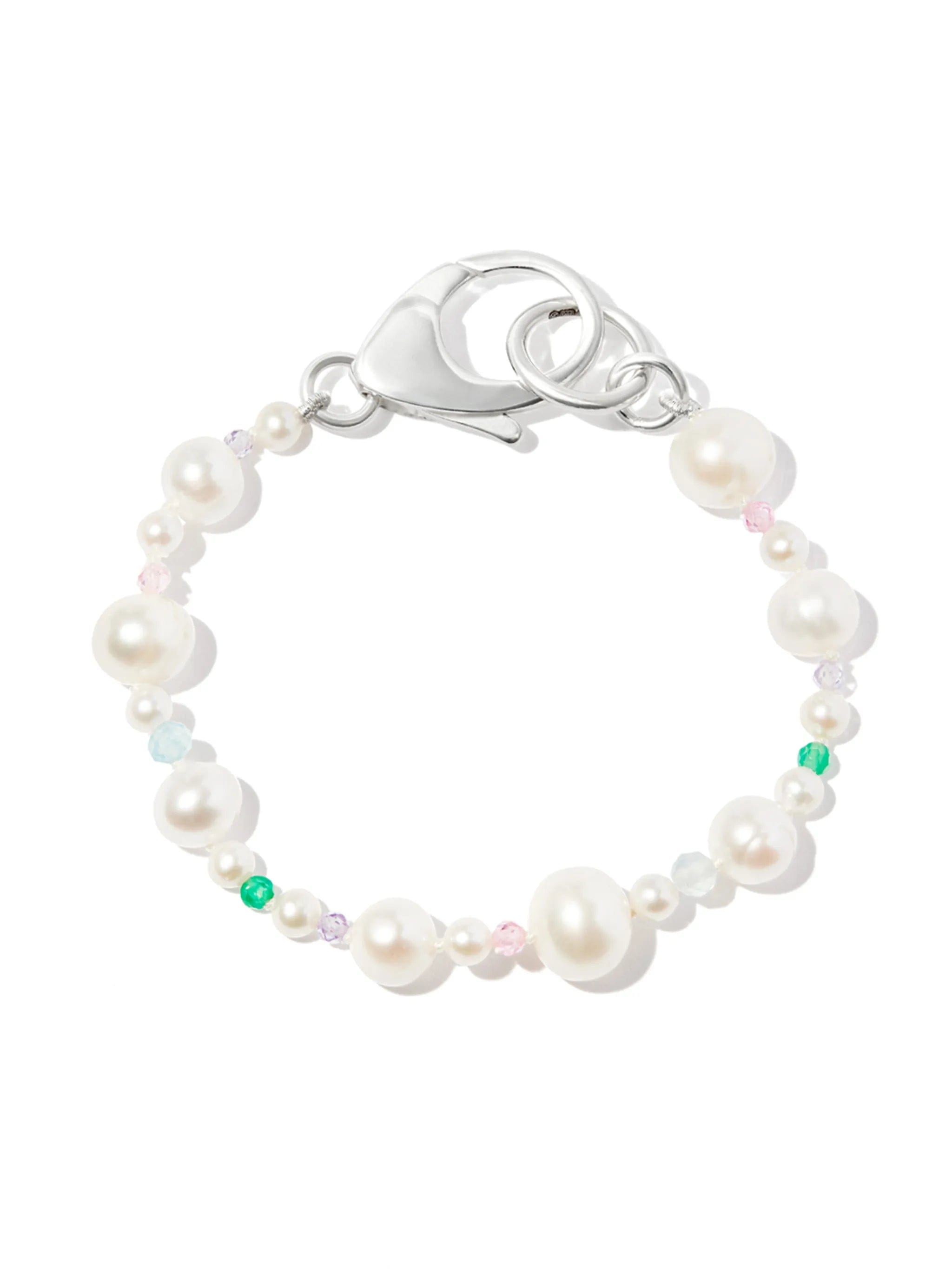 Hatton Labs Pebbles pearl and bead bracelet