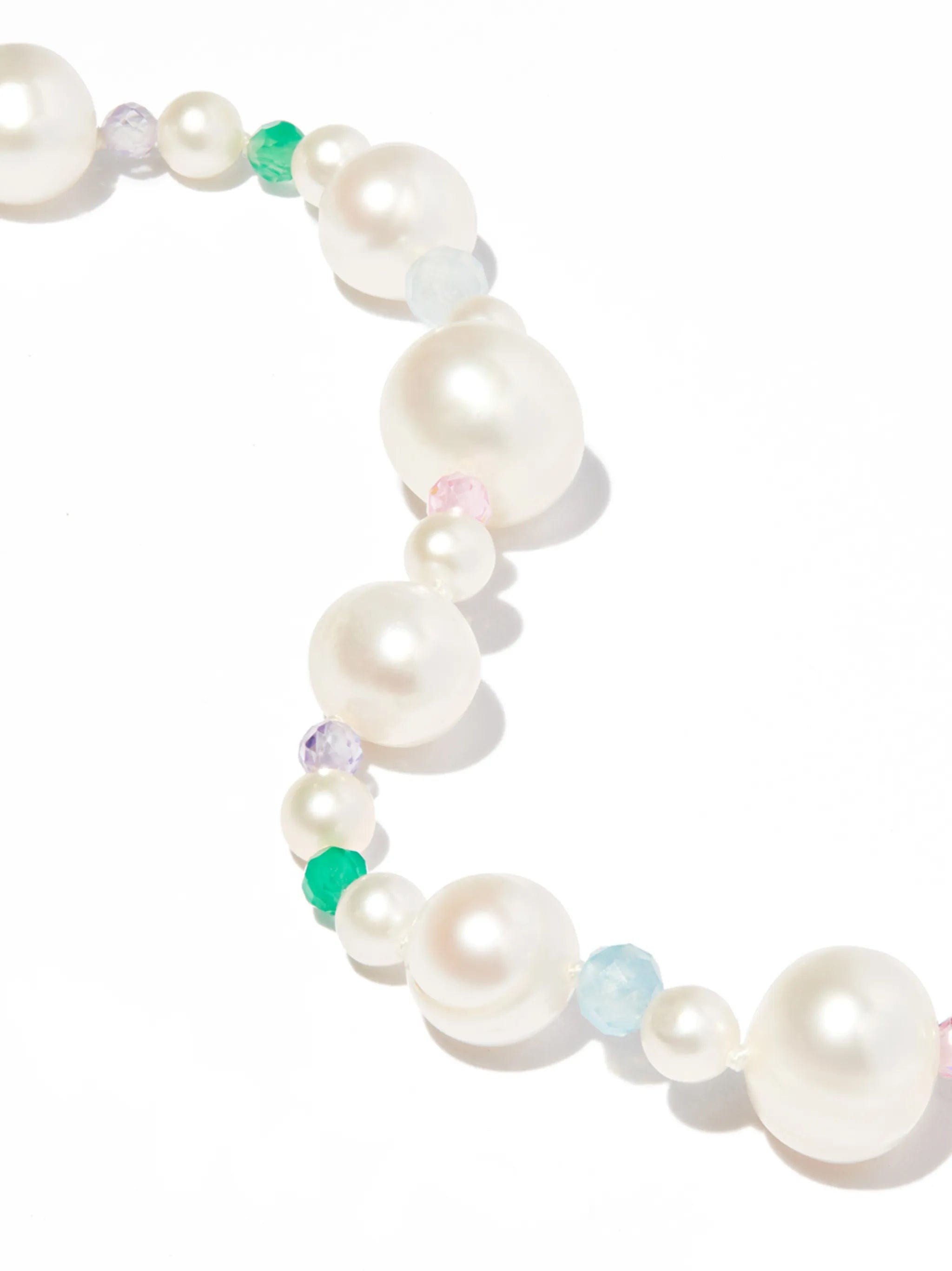 Hatton Labs Pebbles pearl and bead bracelet