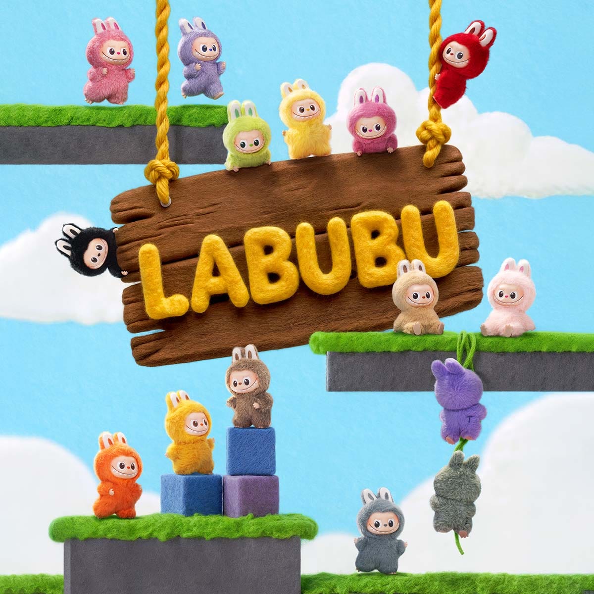 Popmart Labubu (The Monsters) - Pin for Love Series - Plush Pendant Blind Box (N - Z)