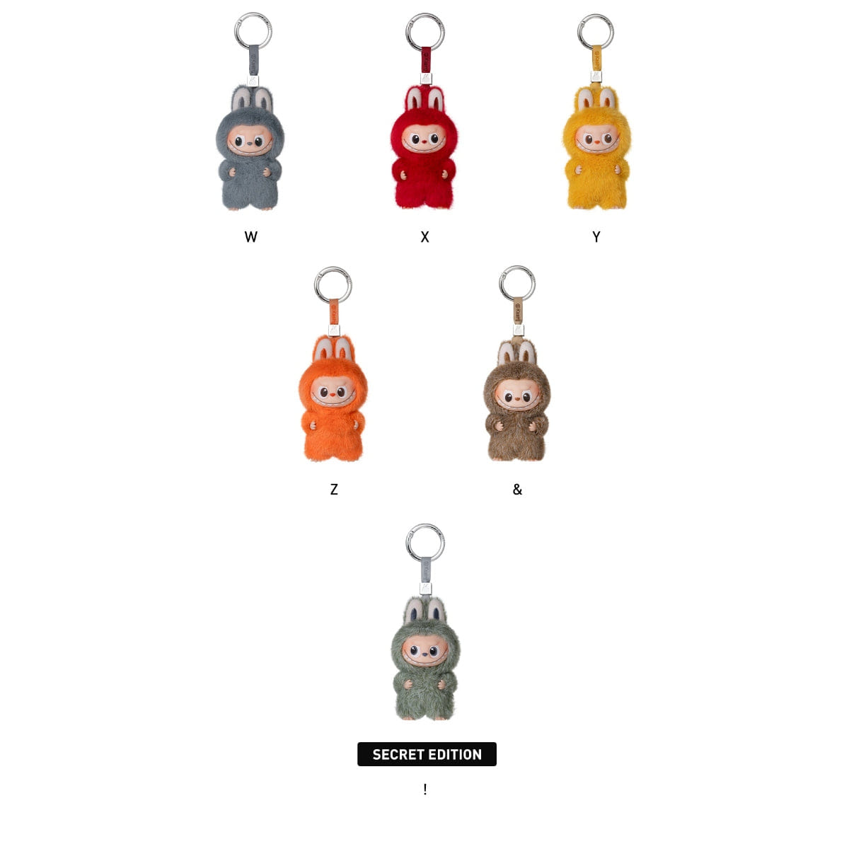 Popmart Labubu (The Monsters) - Pin for Love Series - Plush Pendant Blind Box (N - Z)