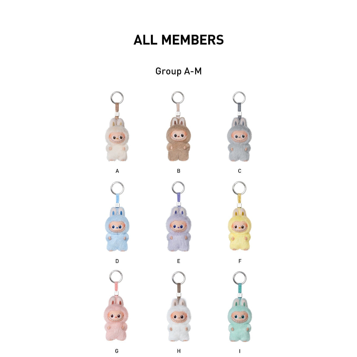 Popmart Labubu (The Monsters) - Pin for Love Series - Plush Pendant Blind Box (A - M)