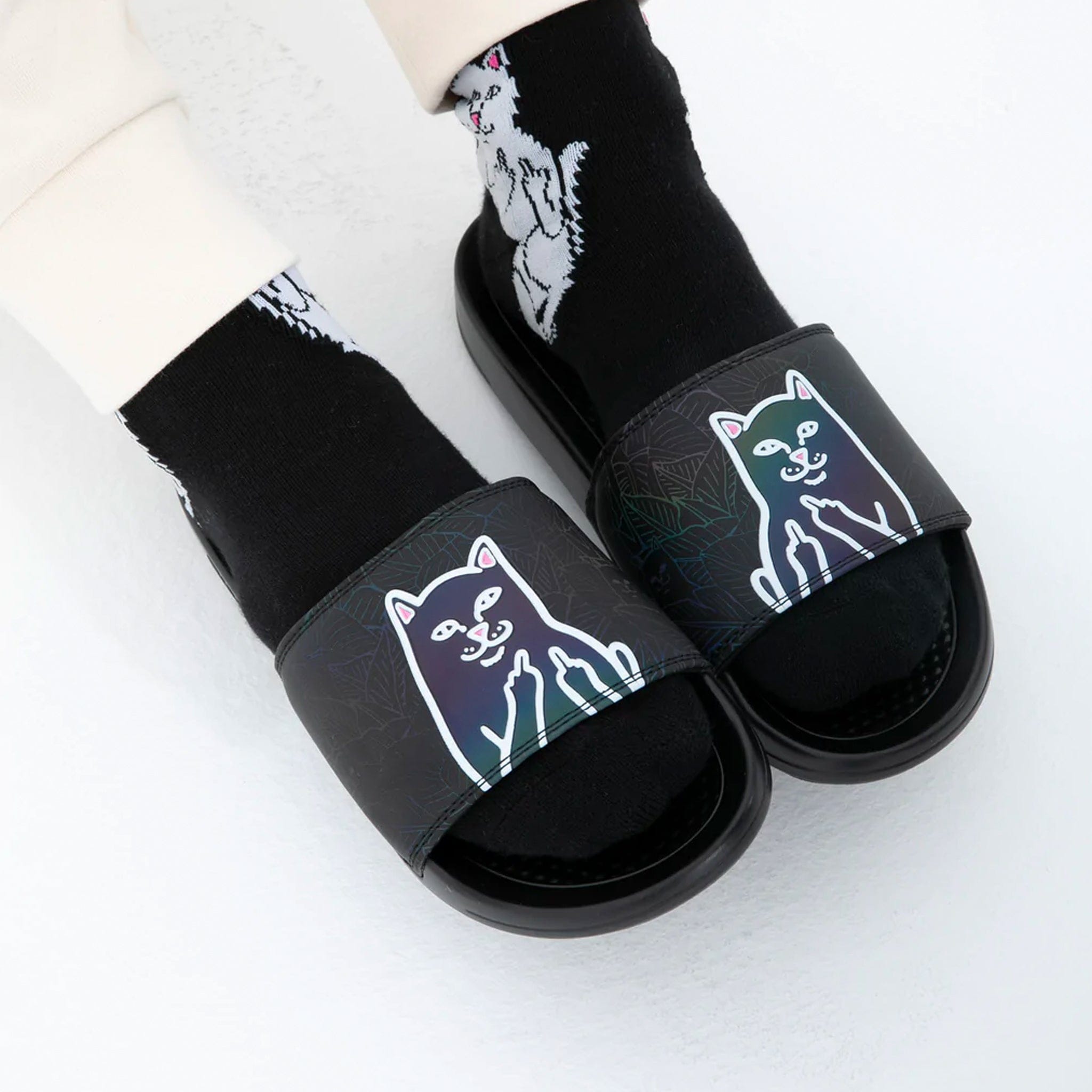 Ripndip Lord Jermal Leaf Camo Slides (3M Iridescent)