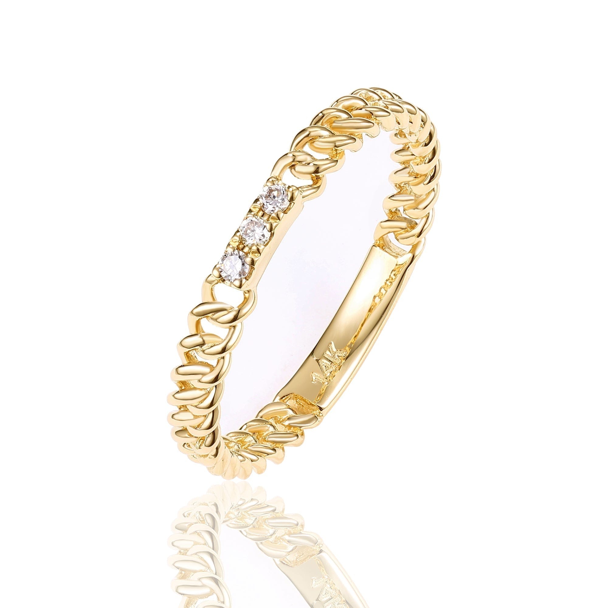 Dialust Trinity Gleam Diamond Ring