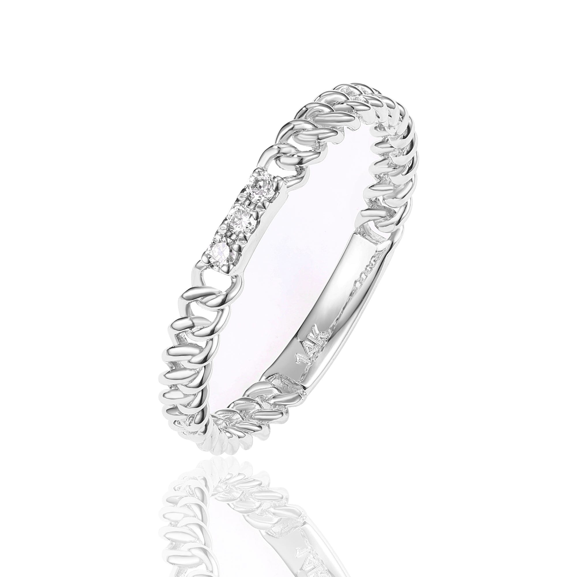 Dialust Trinity Gleam Diamond Ring