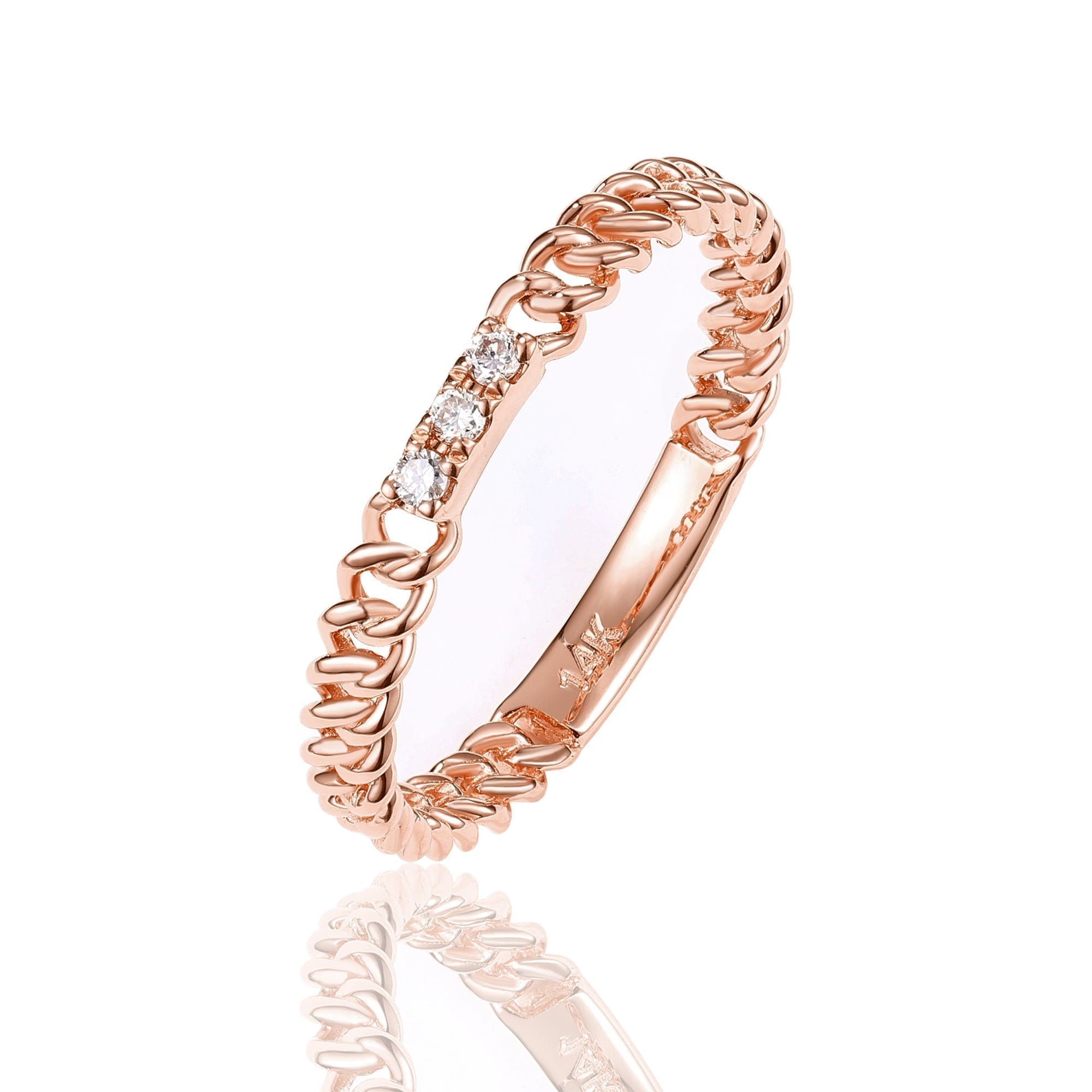 Dialust Trinity Gleam Diamond Ring