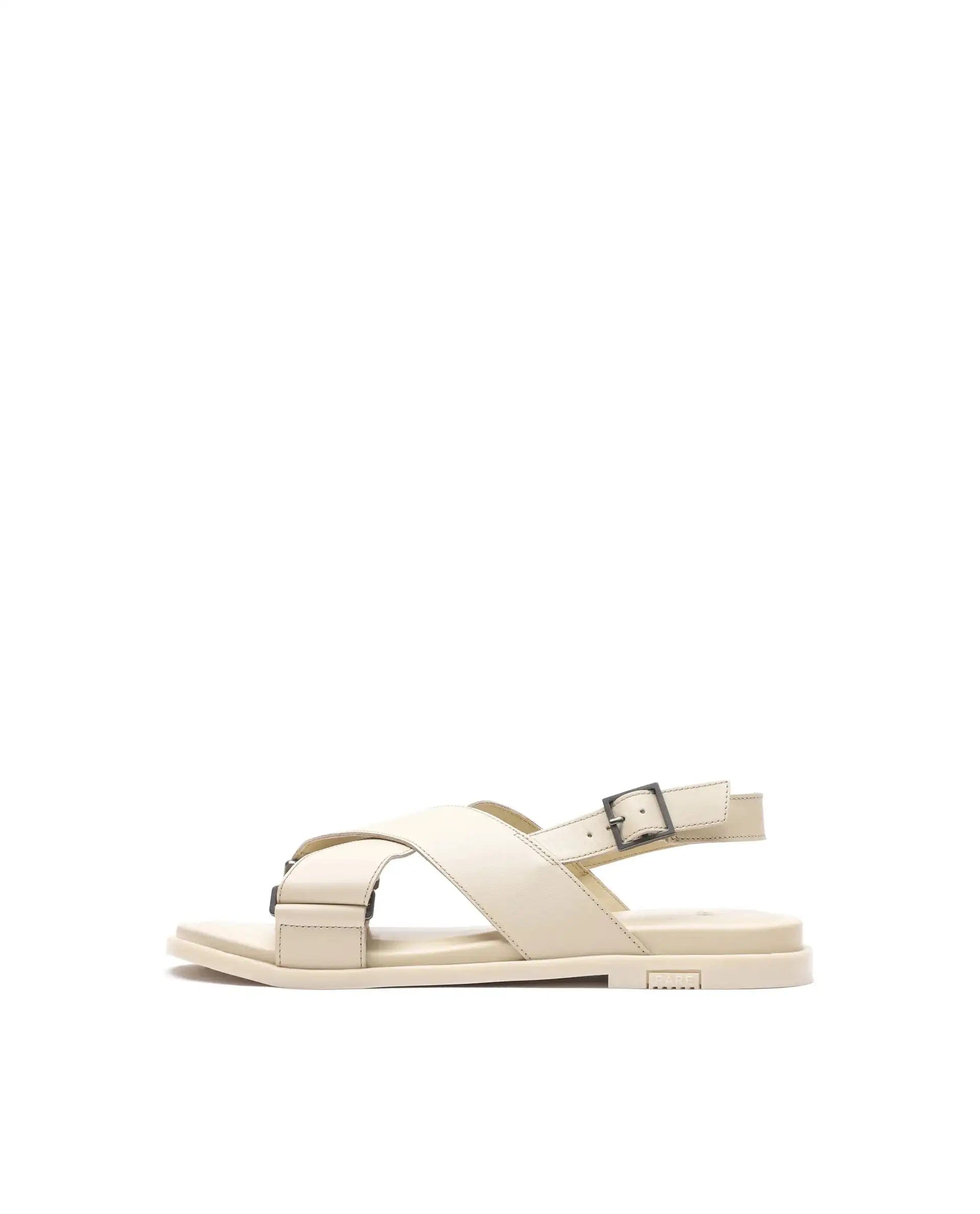 RAREZ Rare Rabbit Men Monz Dark Beige Slip - On Closure Sandal