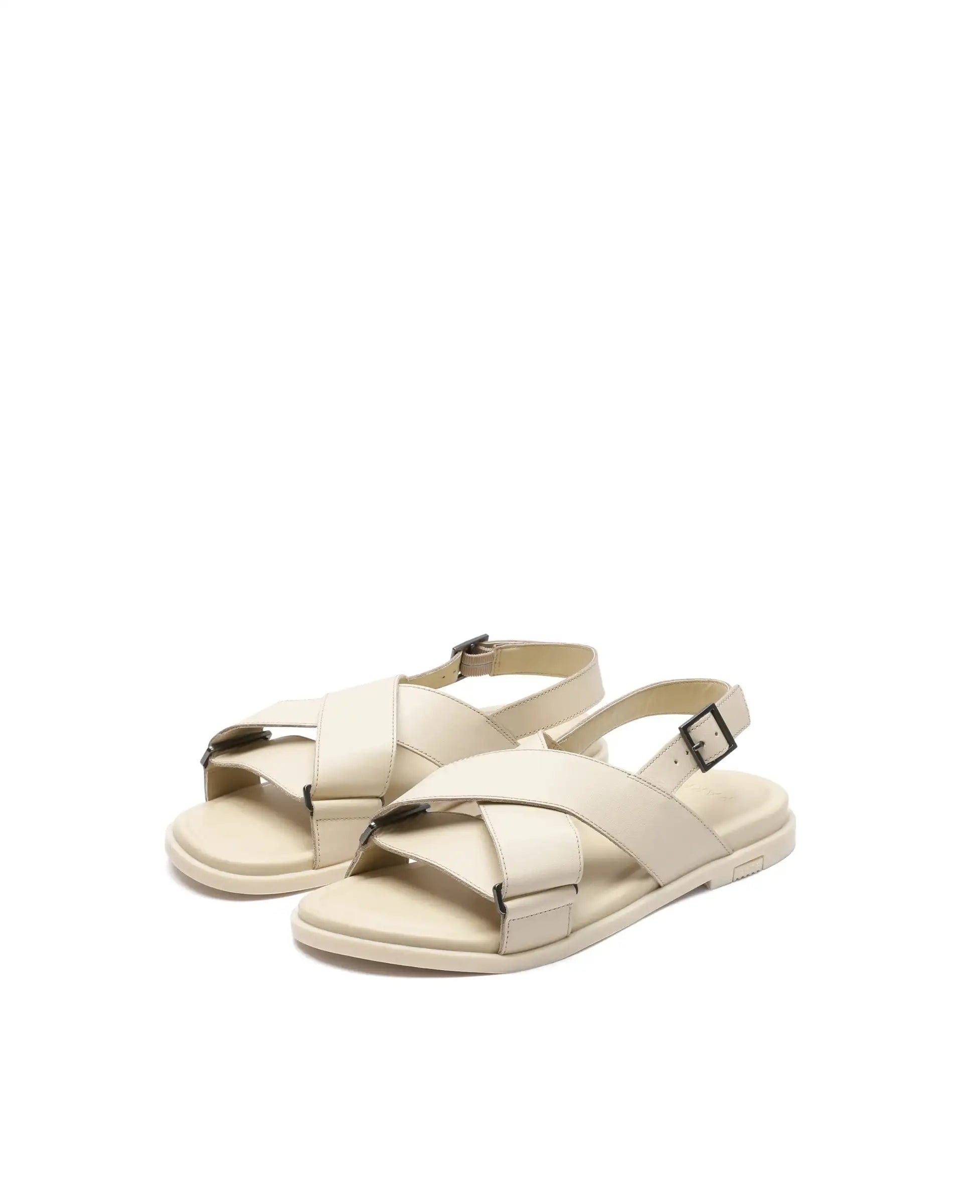 RAREZ Rare Rabbit Men Monz Dark Beige Slip - On Closure Sandal