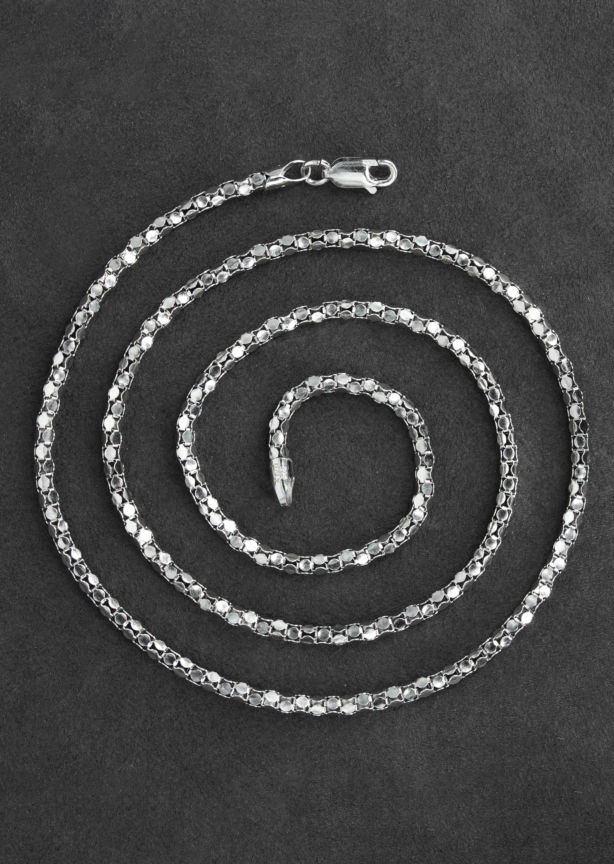 Manufacturer 43 Silver Chain - Mens White Chain / Coreana Chain / 2 mm