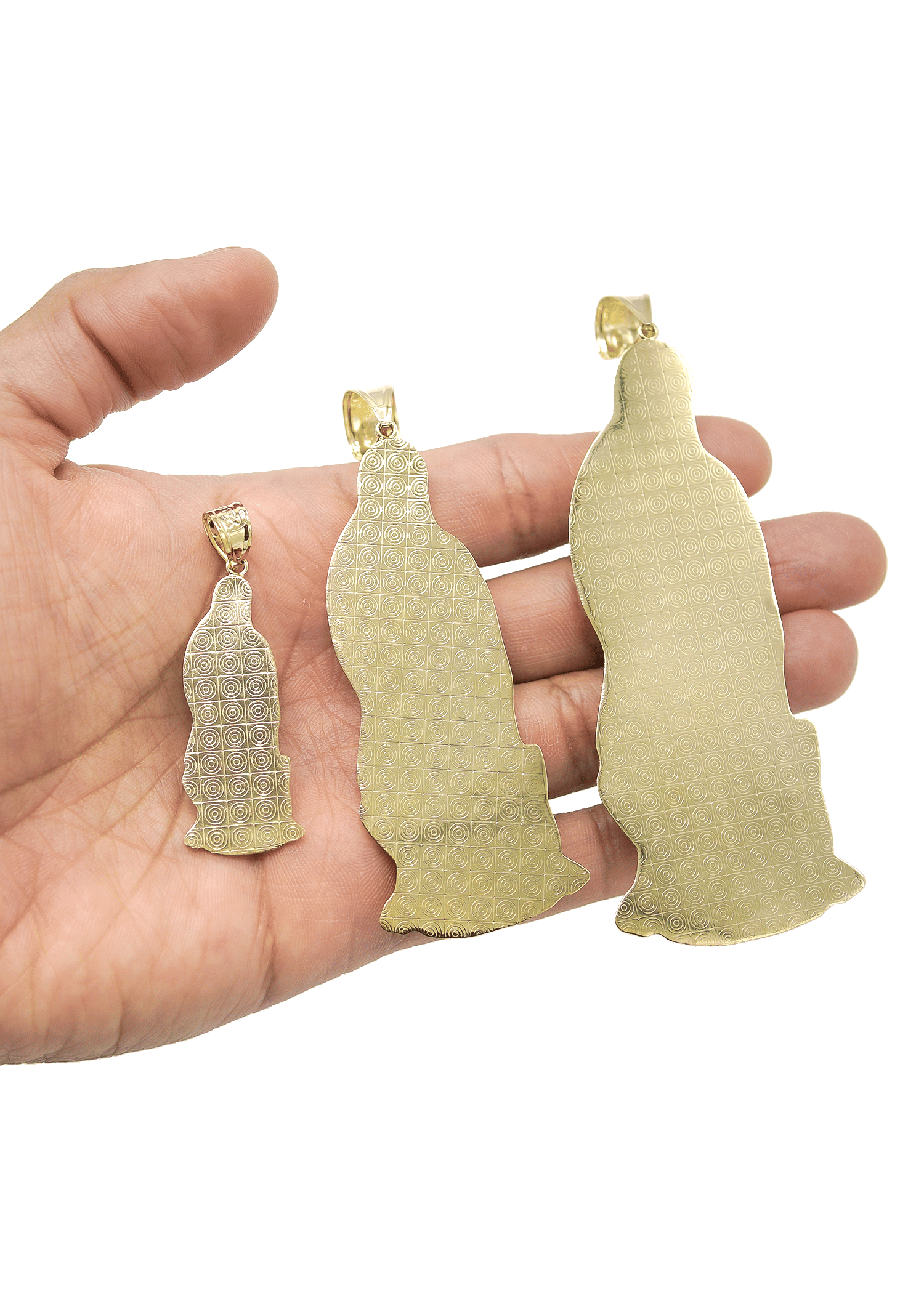 Manufacturer 1 10K Gold Virgin Mary Pendant | Customizable Size