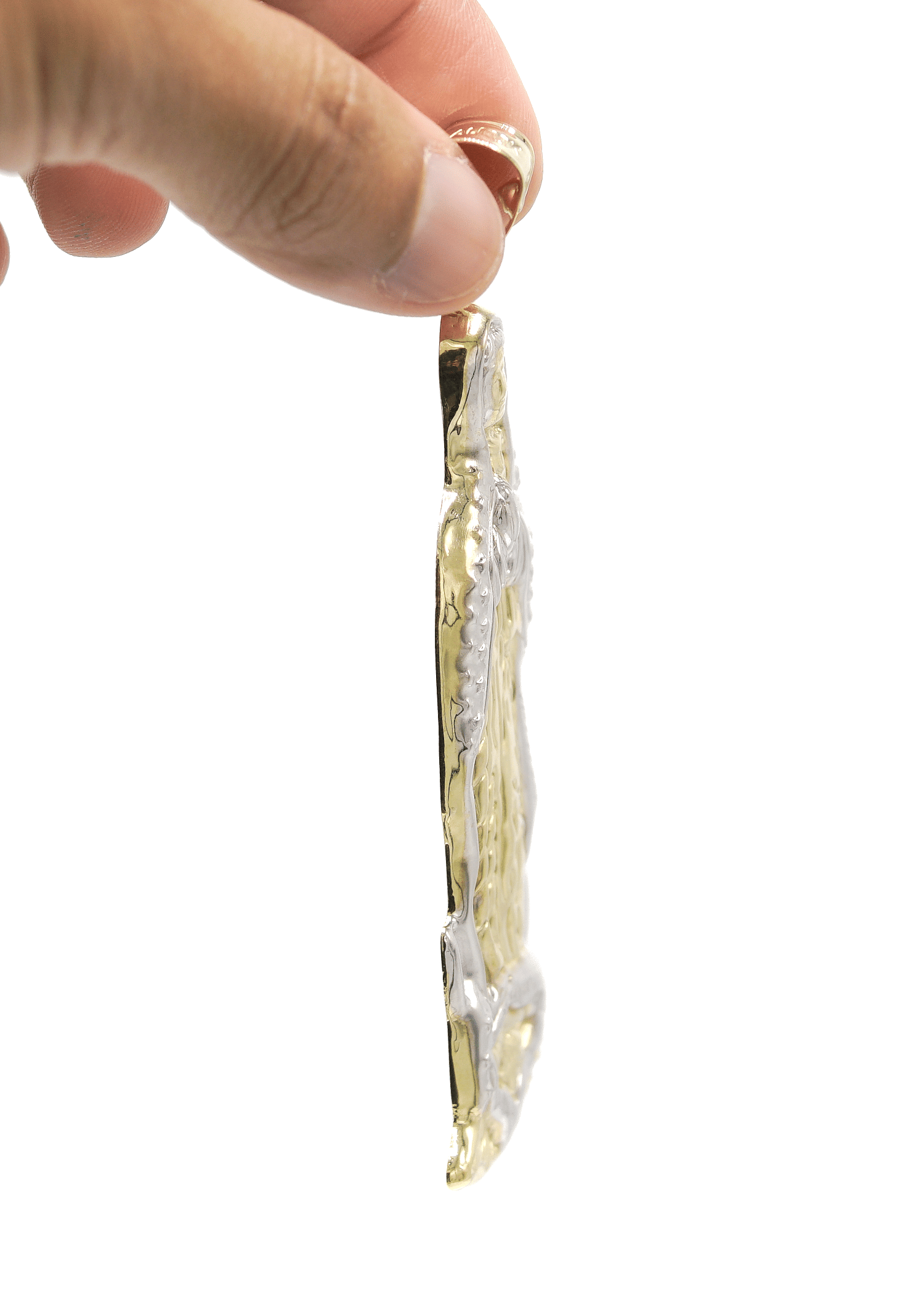 Manufacturer 1 10K Gold Virgin Mary Pendant | Customizable Size