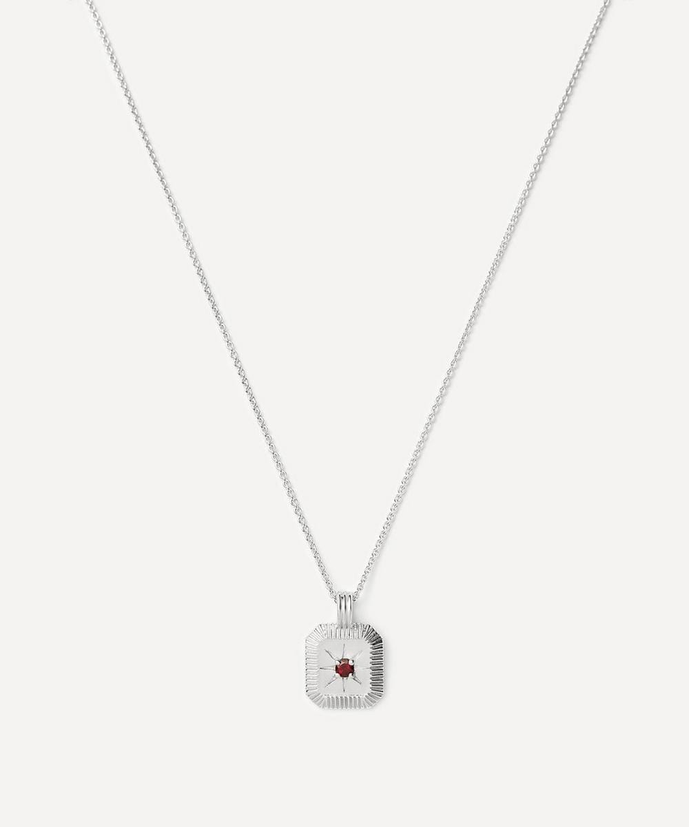 Missoma Sterling Silver January Birthstone Pendant Necklace