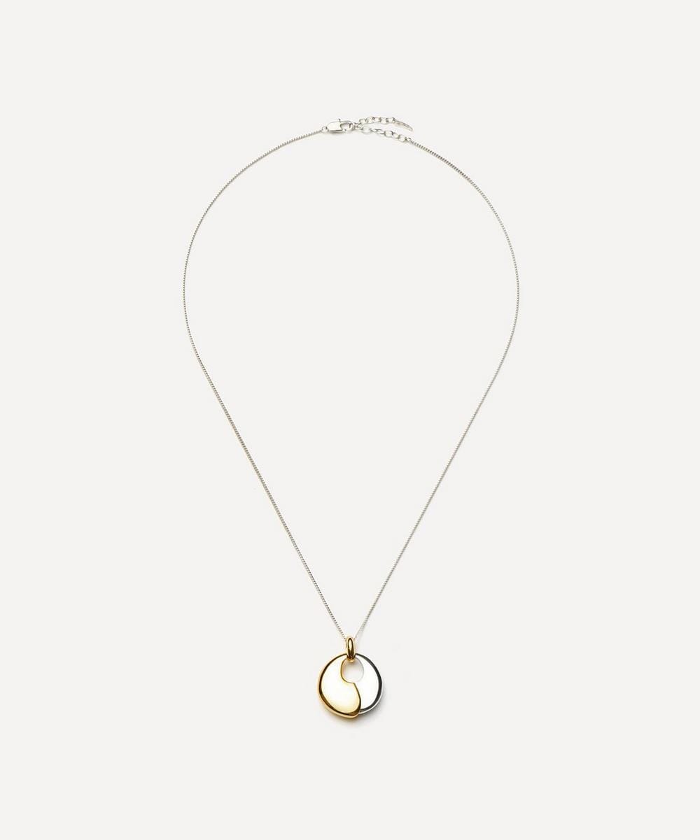 Missoma Mixed Metal Sculptural Pebble Pendant Necklace Set