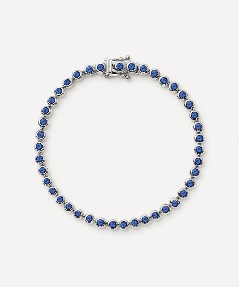 Missoma Rhodium - Plated Tennis Round Bracelet
