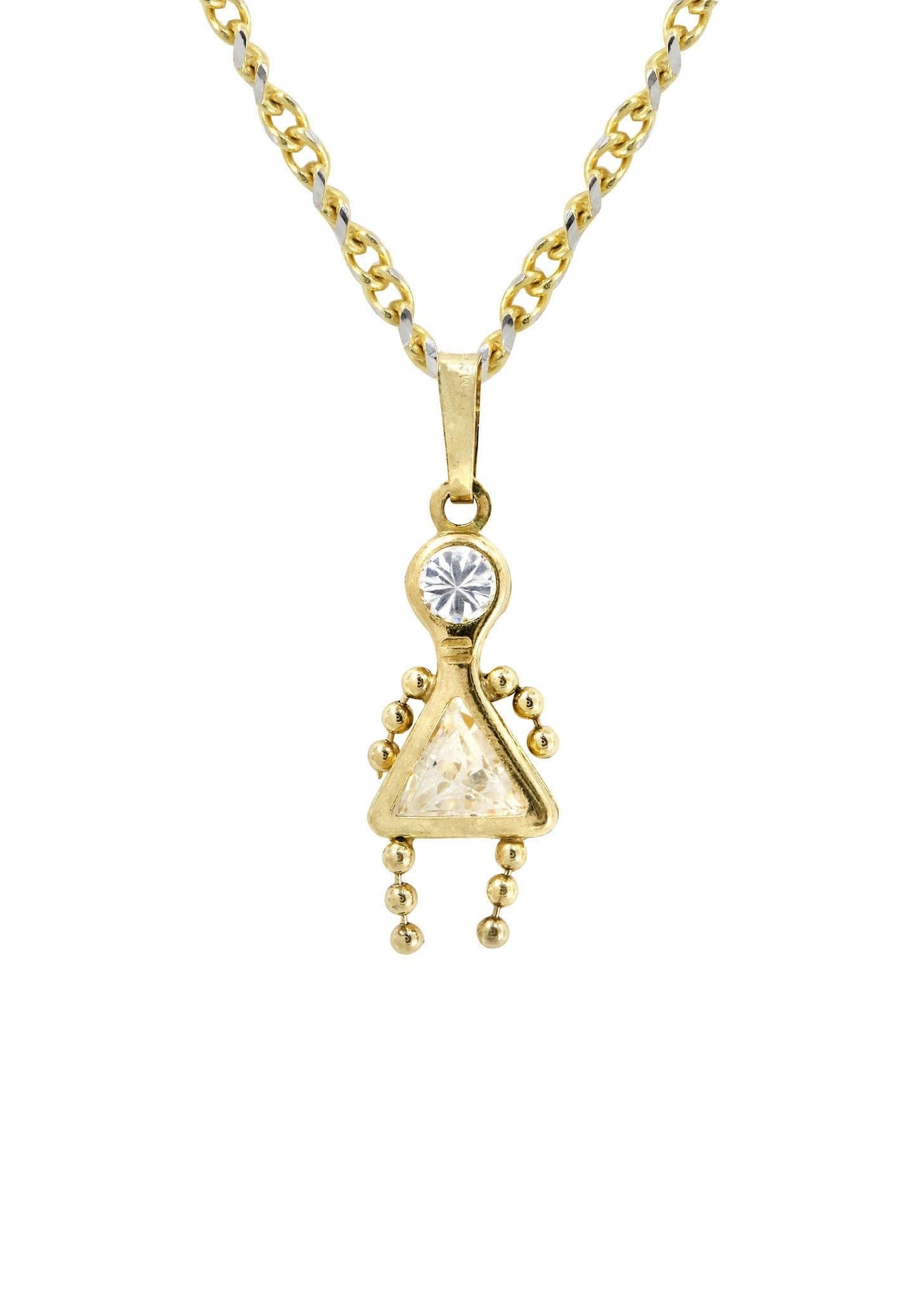Manufacturer 0 10K Yellow Gold Fancy Link Children Necklace | Appx. 5.3 Grams