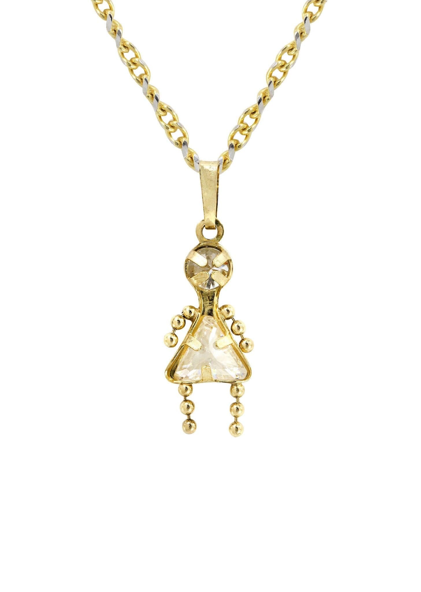 Manufacturer 0 10K Yellow Gold Fancy Link Children Necklace | Appx. 5.3 Grams