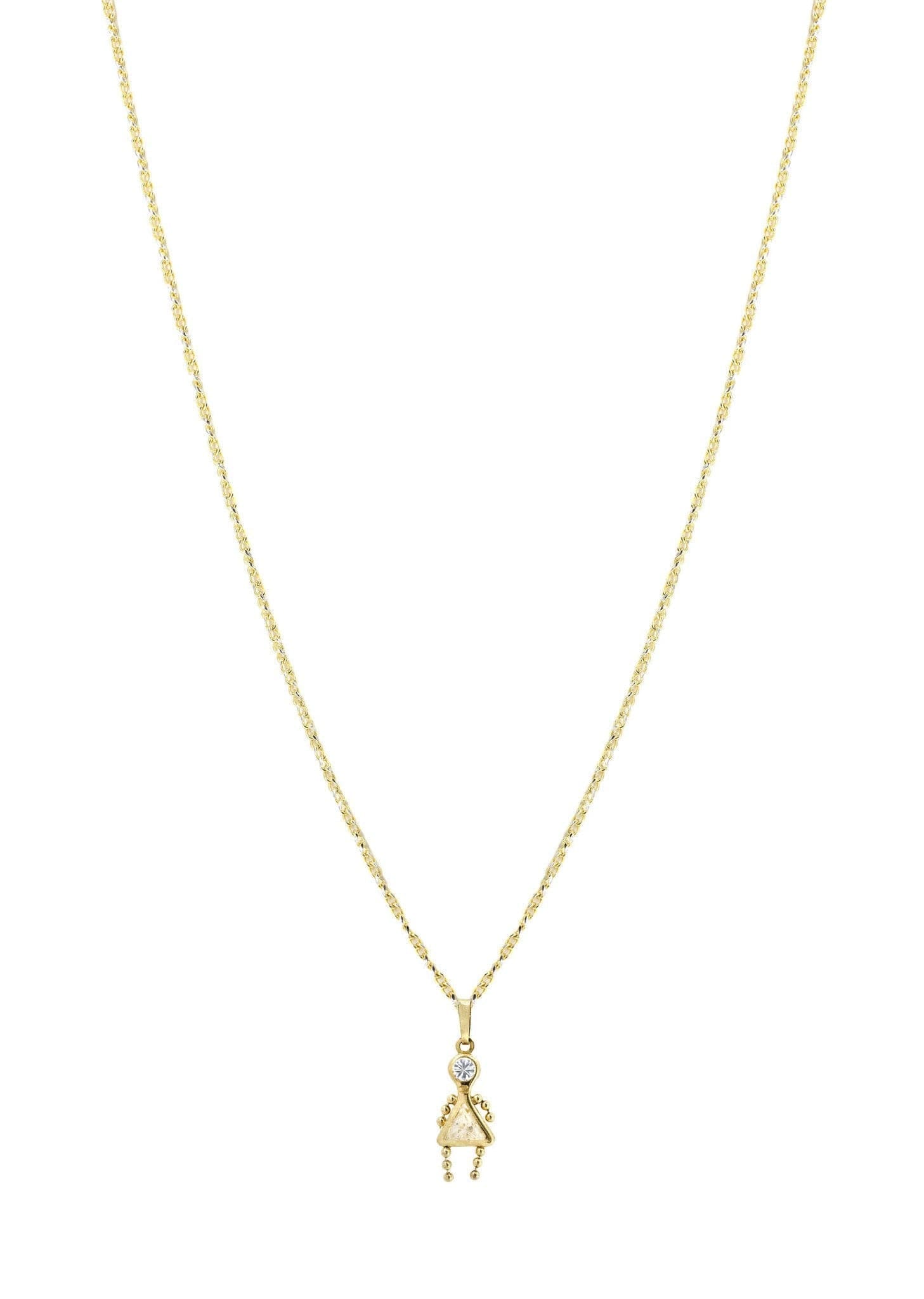 Manufacturer 0 10K Yellow Gold Fancy Link Children Necklace | Appx. 5.3 Grams