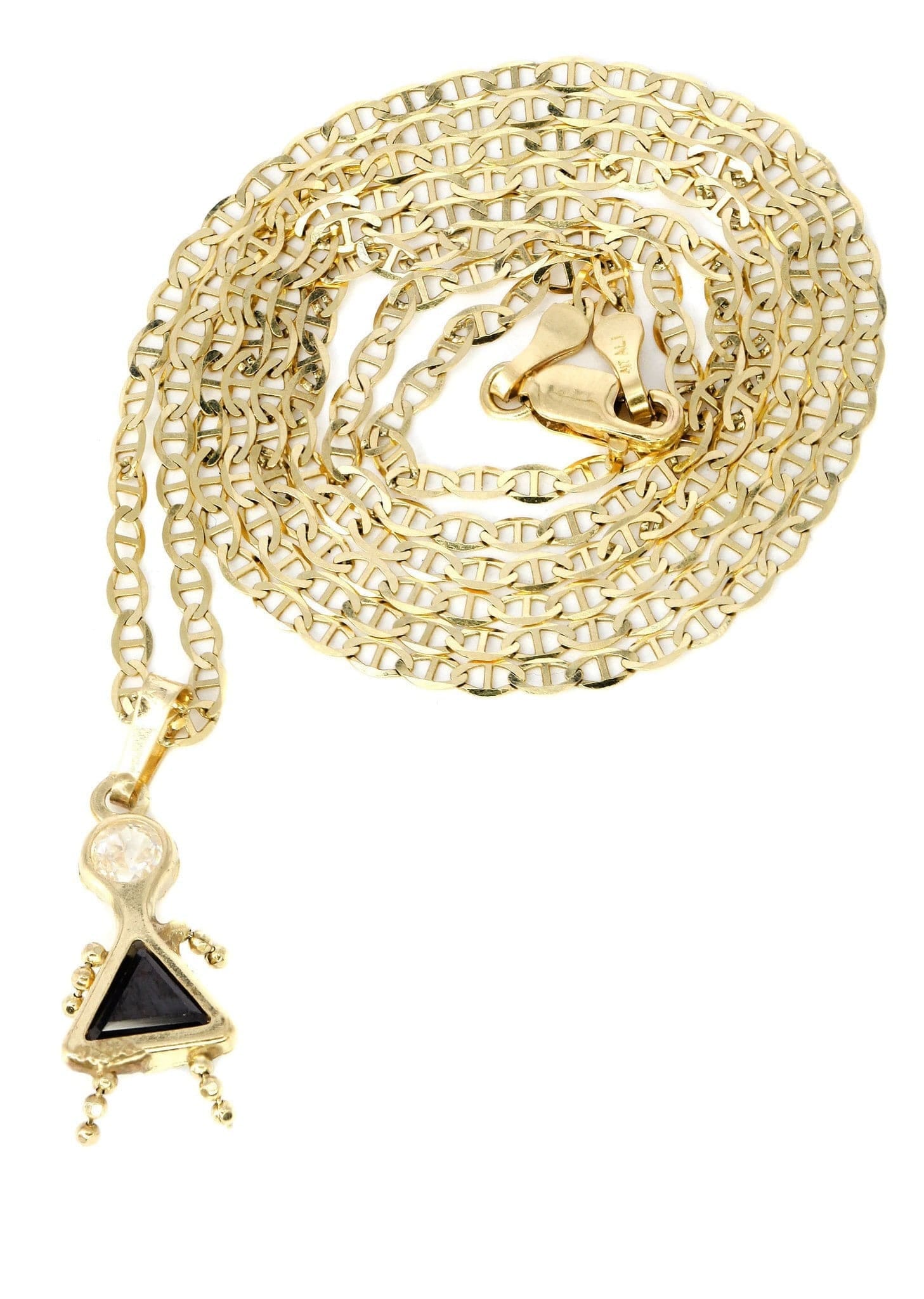 Manufacturer 1 10K Yellow Gold Mariner Children Necklace | Appx. 3.2 Grams