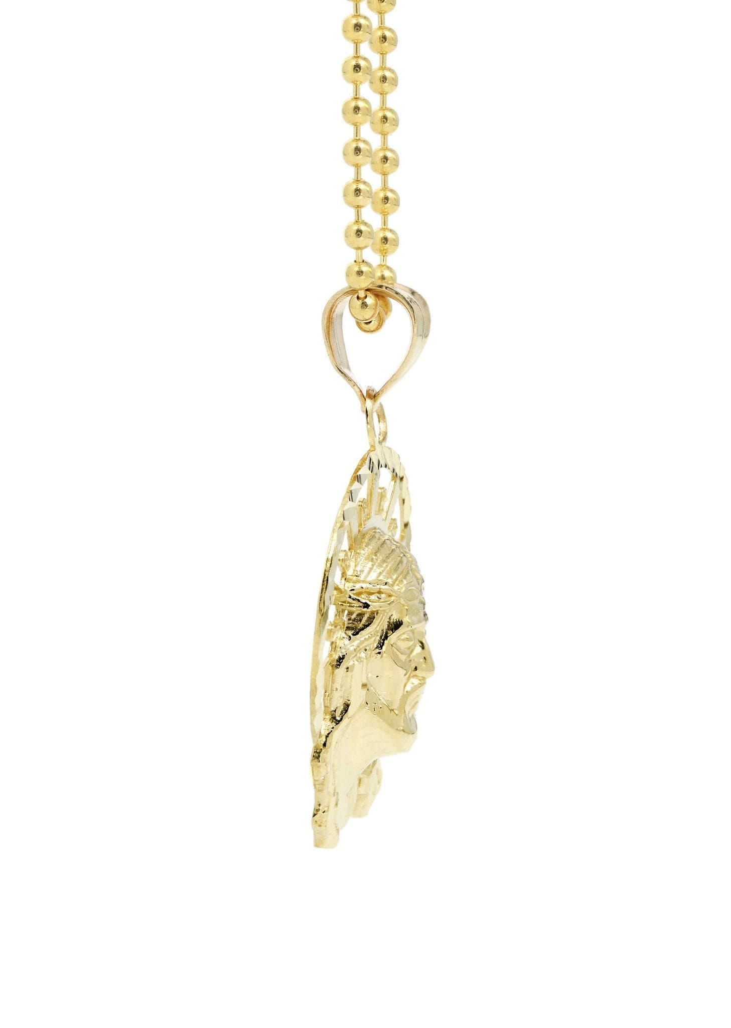 Manufacturer 1 10K Yellow Gold Dog Tag Jesus Piece Chain | Appx. 8.5 Grams